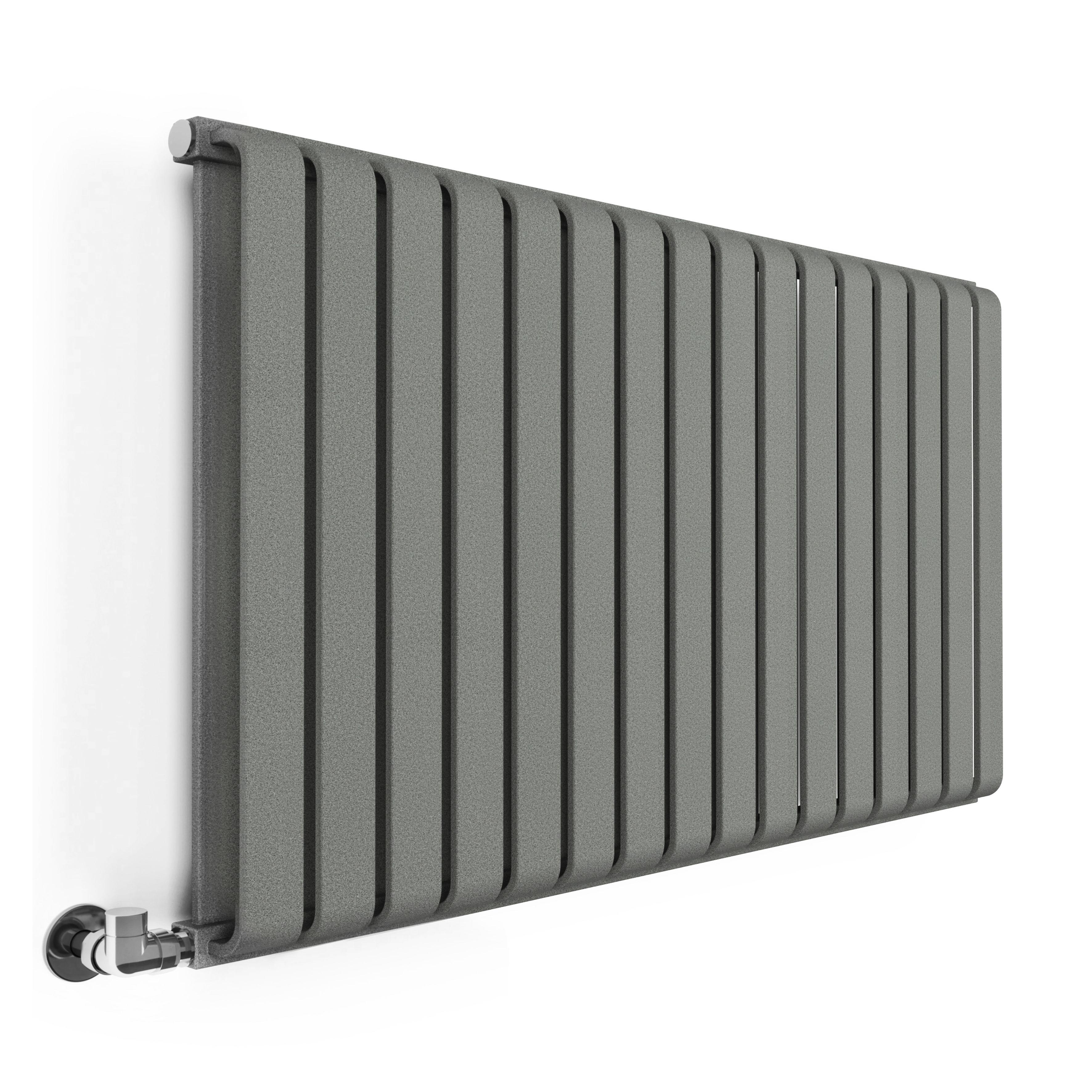 Terma Warp Room Salt n Pepper Hydronic Horizontal Designer 3945BTU Radiator, (W)1045mm x (H)630mm