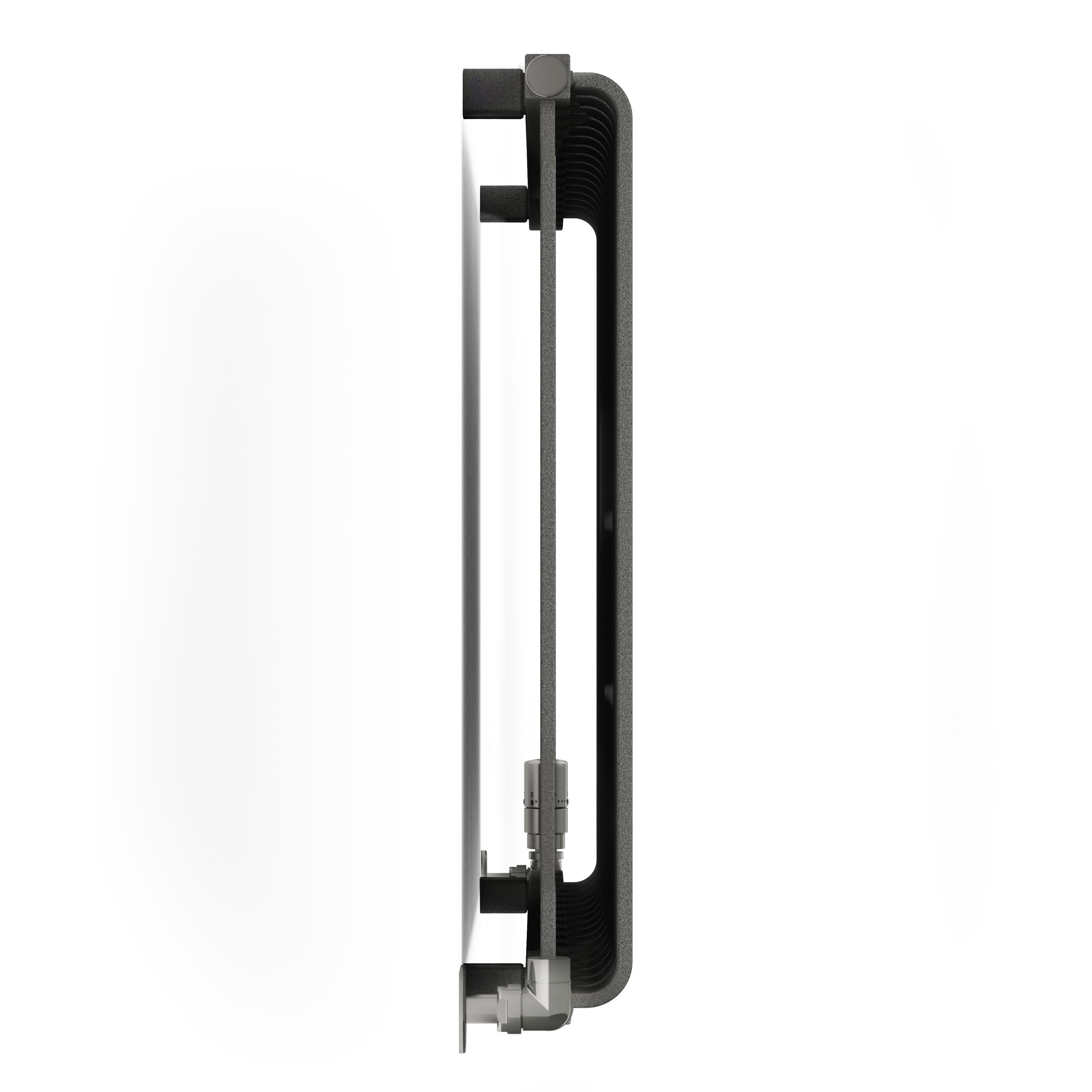 Terma Warp Room Salt n Pepper Hydronic Horizontal Designer 3945BTU Radiator, (W)1045mm x (H)630mm