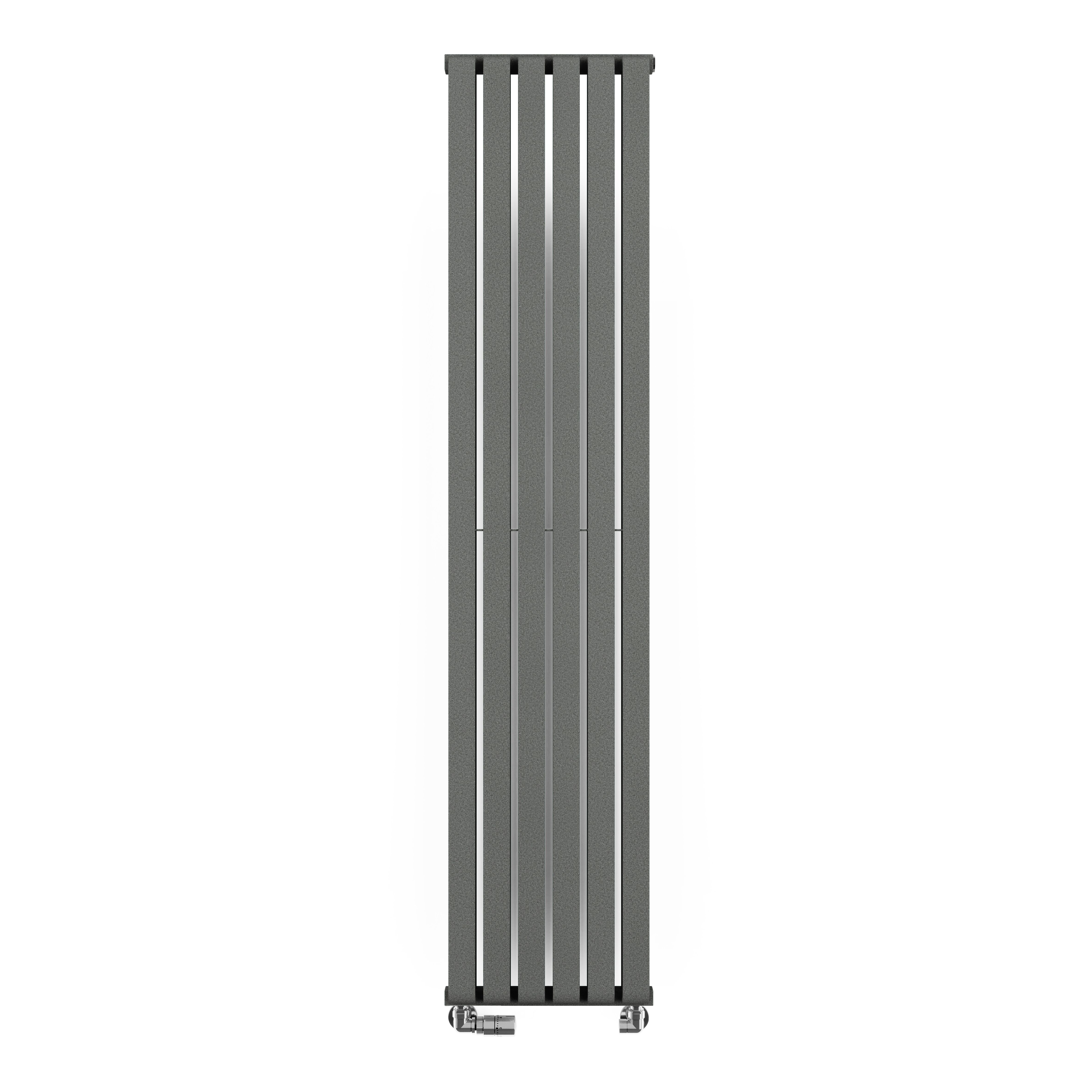 Terma Warp Room Salt n Pepper Hydronic Vertical Designer 3870BTU Radiator, (W)395mm x (H)1800mm