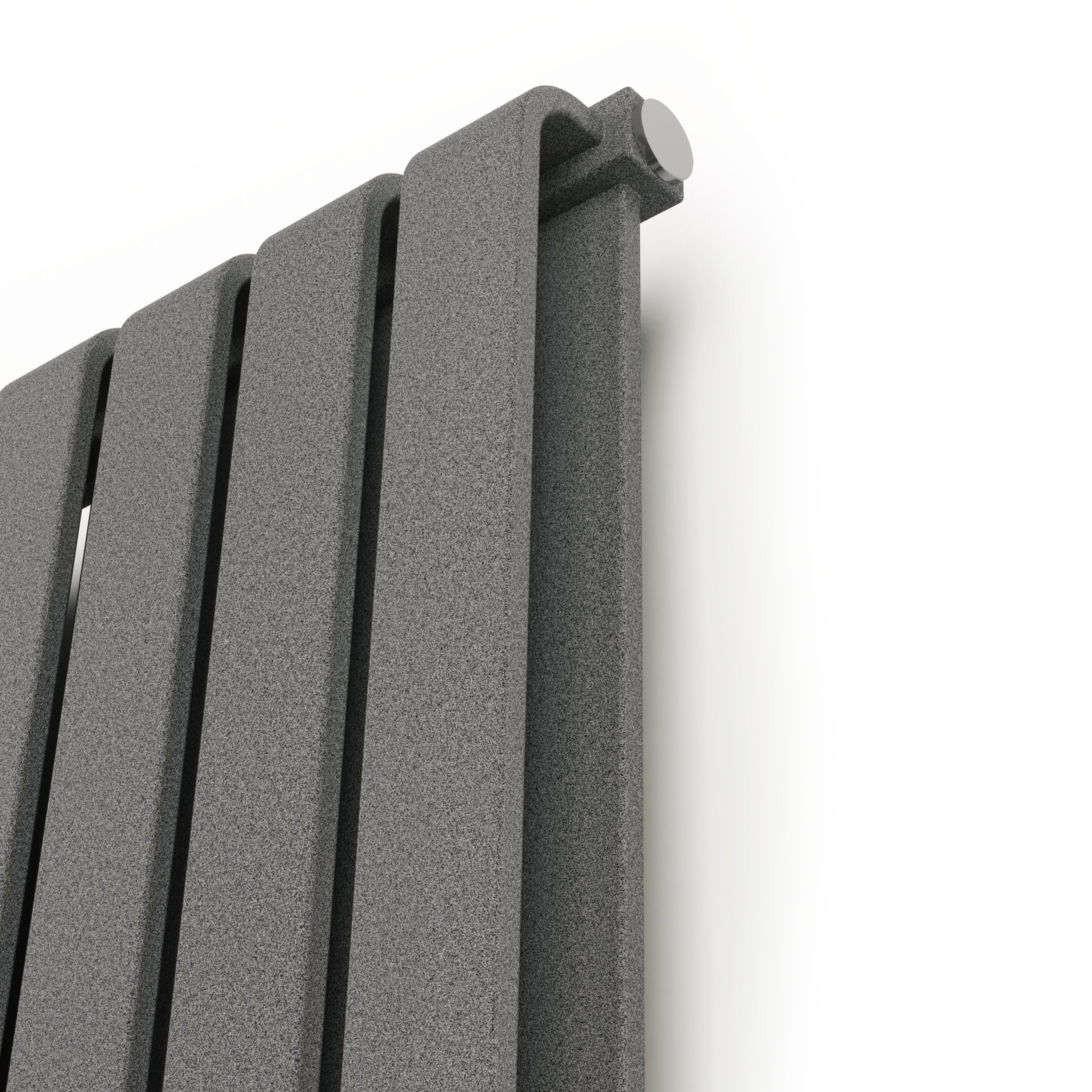 Terma Warp Room Salt n Pepper Hydronic Vertical Designer 3870BTU Radiator, (W)395mm x (H)1800mm