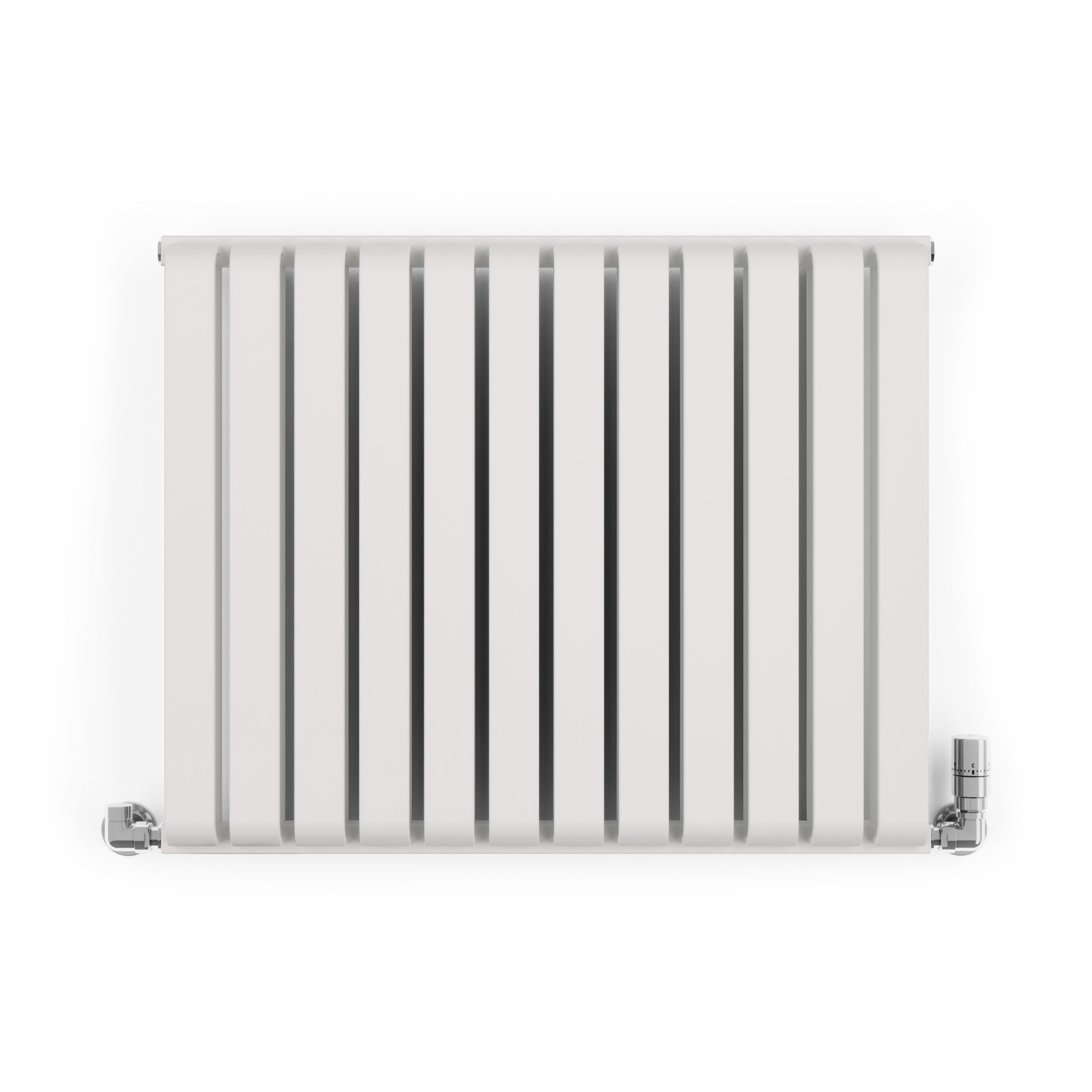 Terma Warp Room Soft White Hydronic Horizontal Designer 2960BTU Radiator, (W)785mm x (H)630mm