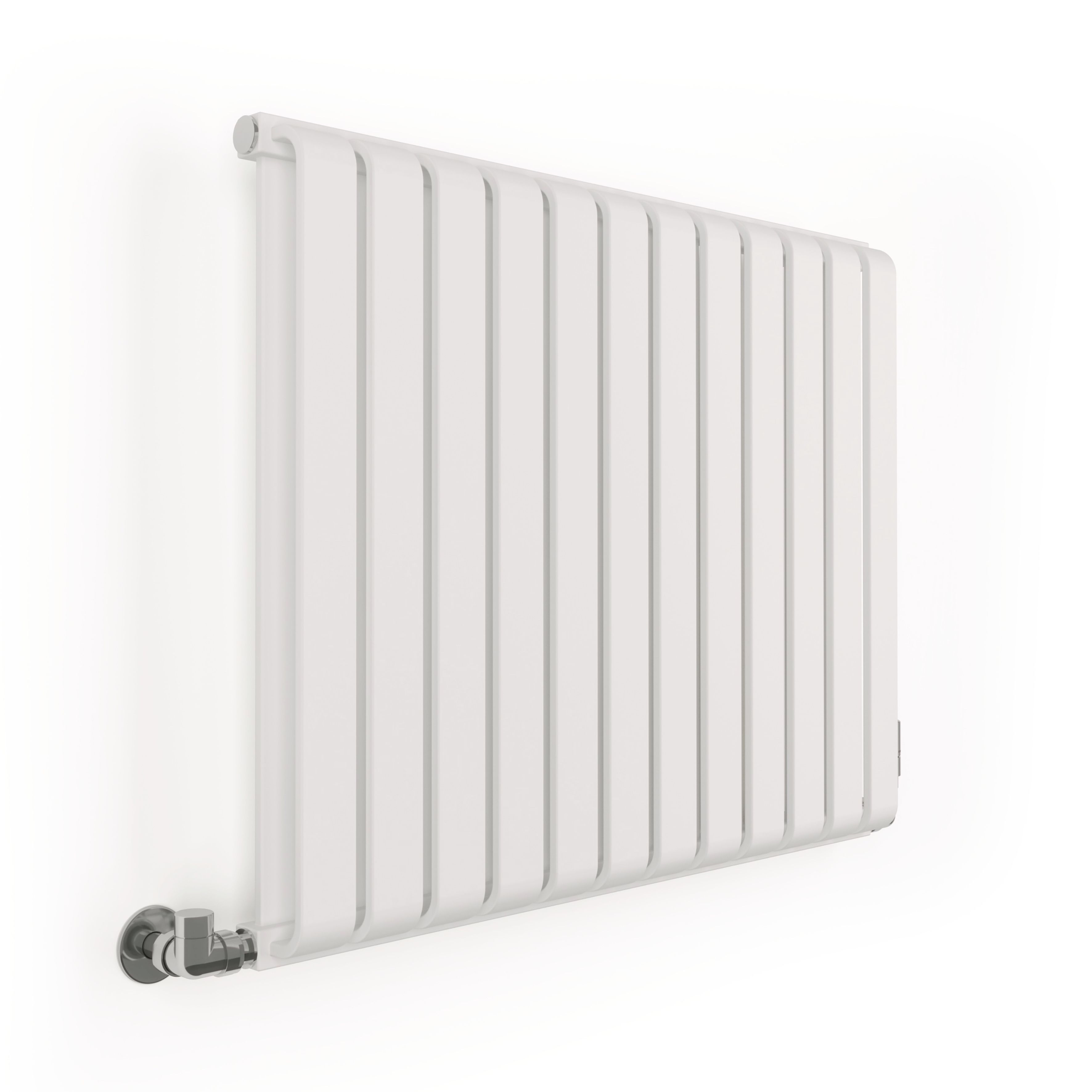 Terma Warp Room Soft White Hydronic Horizontal Designer 2960BTU Radiator, (W)785mm x (H)630mm