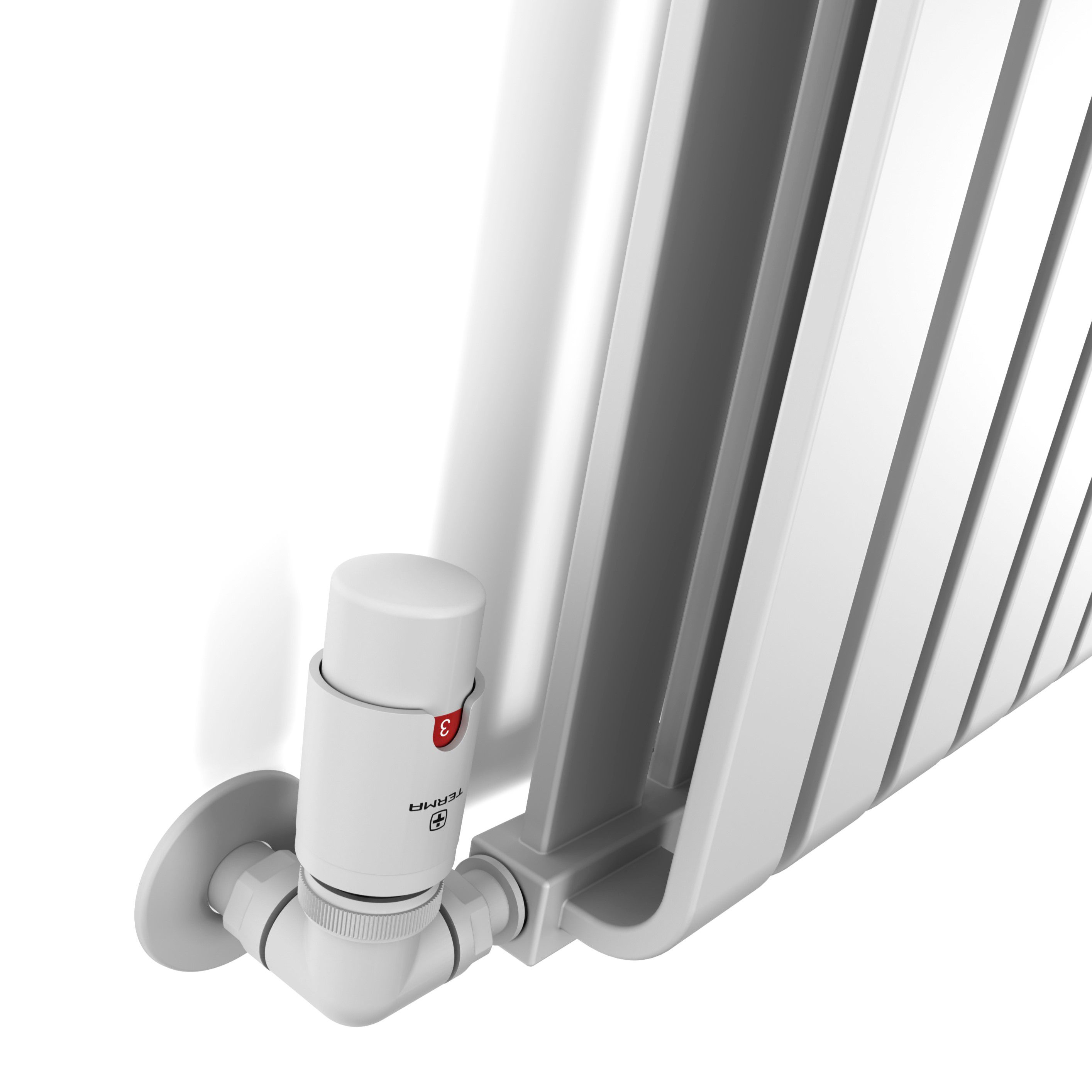 Terma Warp Room Soft White Hydronic Horizontal Designer 3317BTU Radiator, (W)1565mm x (H)330mm