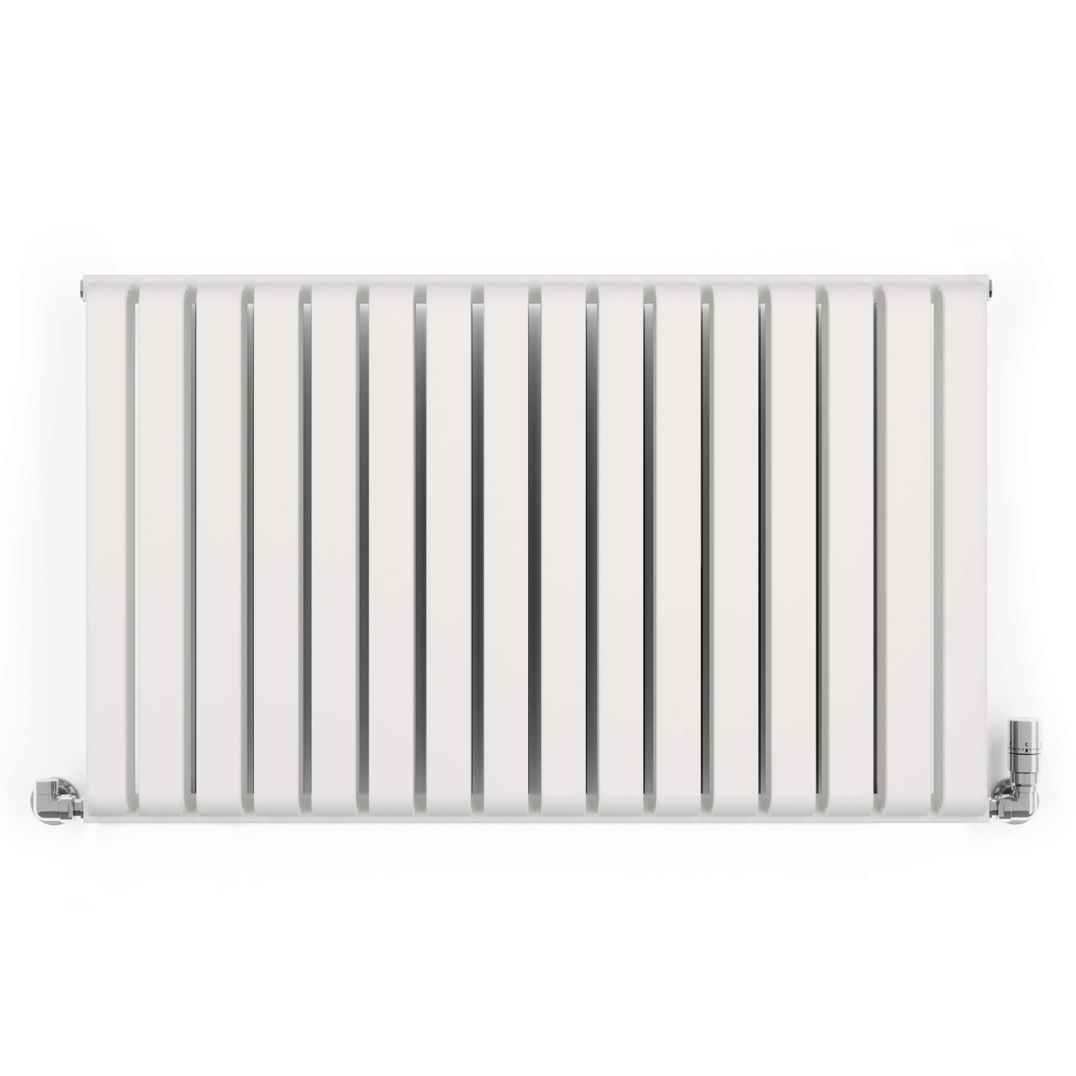 Terma Warp Room Soft White Hydronic Horizontal Designer 3945BTU Radiator, (W)1045mm x (H)630mm