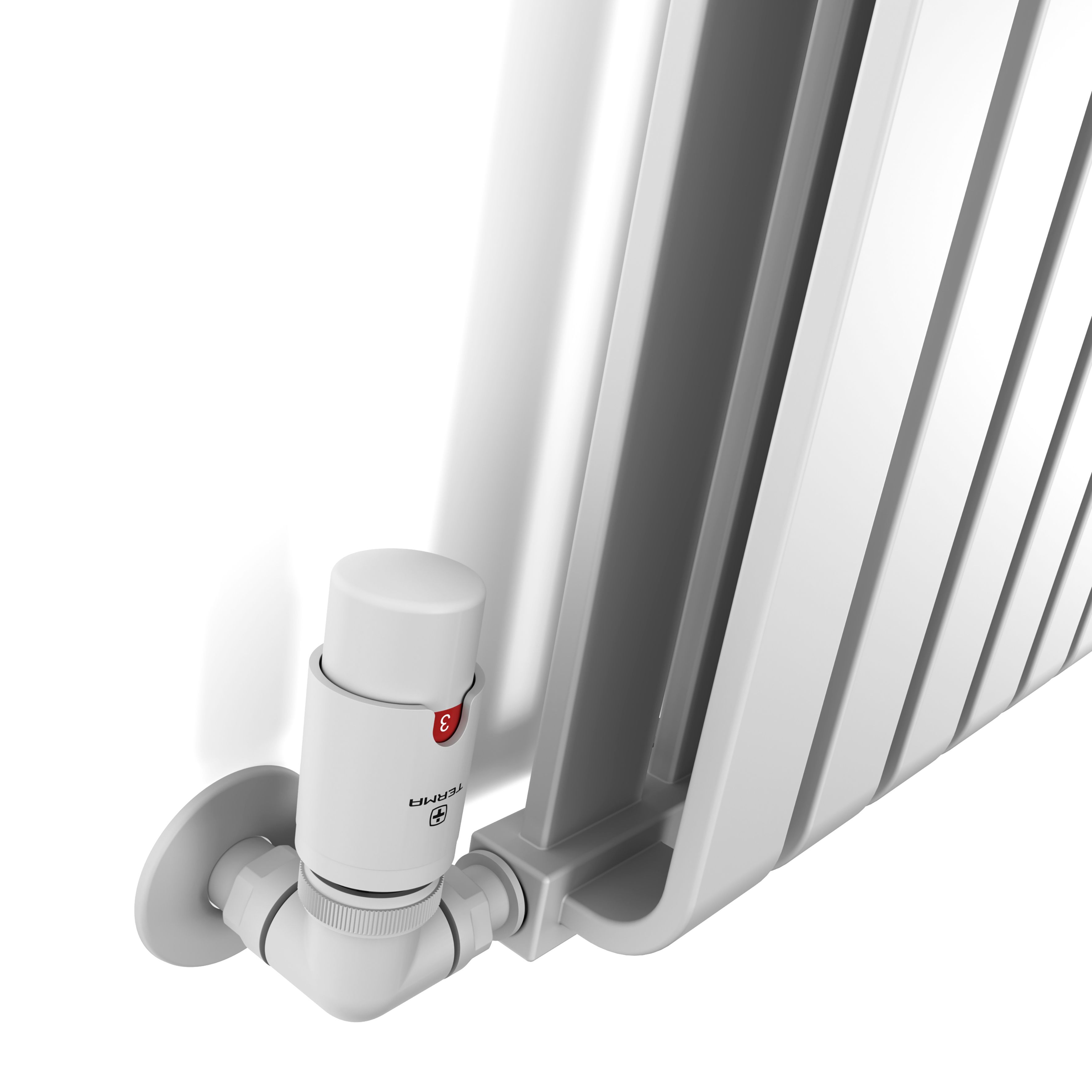 Terma Warp Room Soft White Hydronic Horizontal Designer 3945BTU Radiator, (W)1045mm x (H)630mm