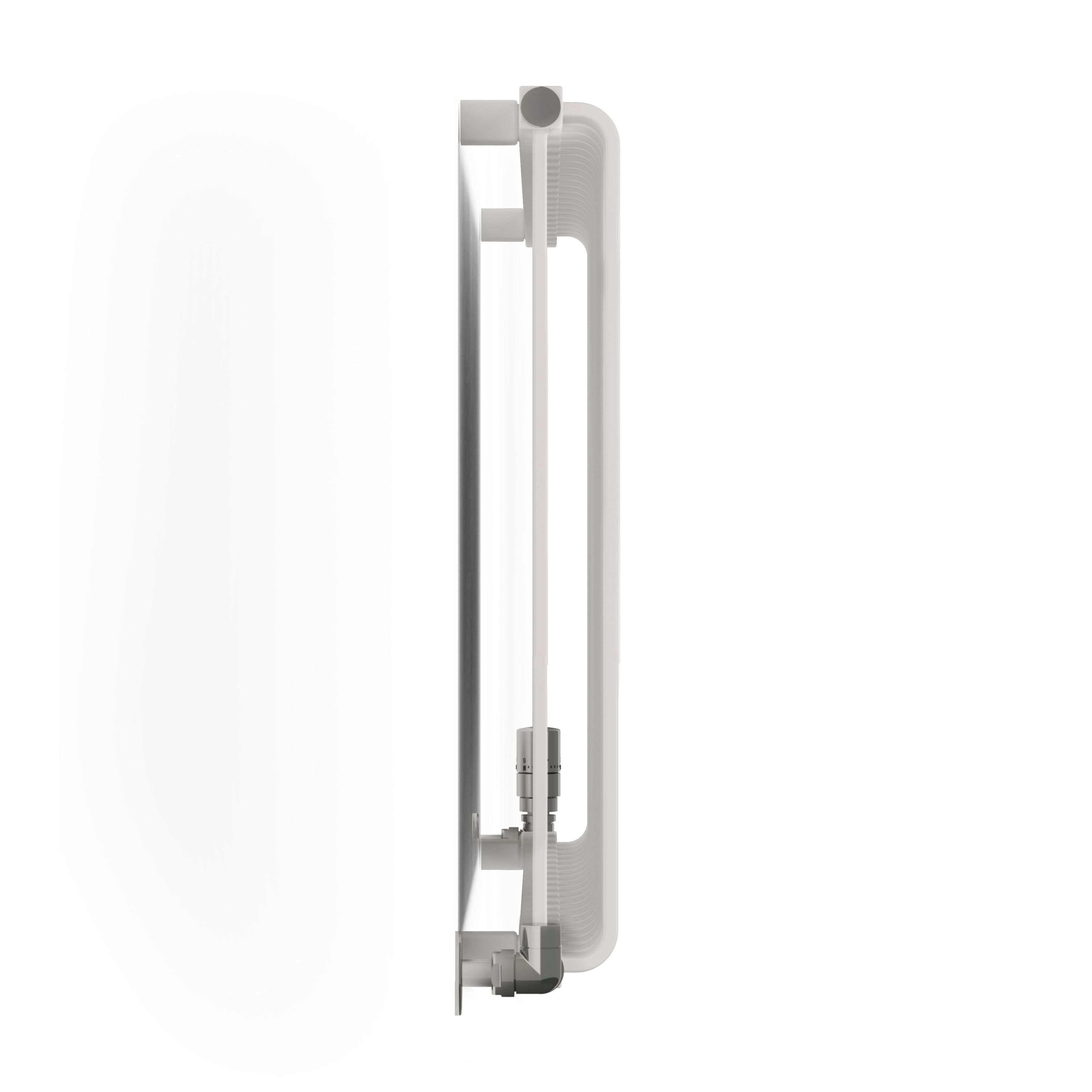 Terma Warp Room Soft White Hydronic Horizontal Designer 4931BTU Radiator, (W)1305mm x (H)630mm