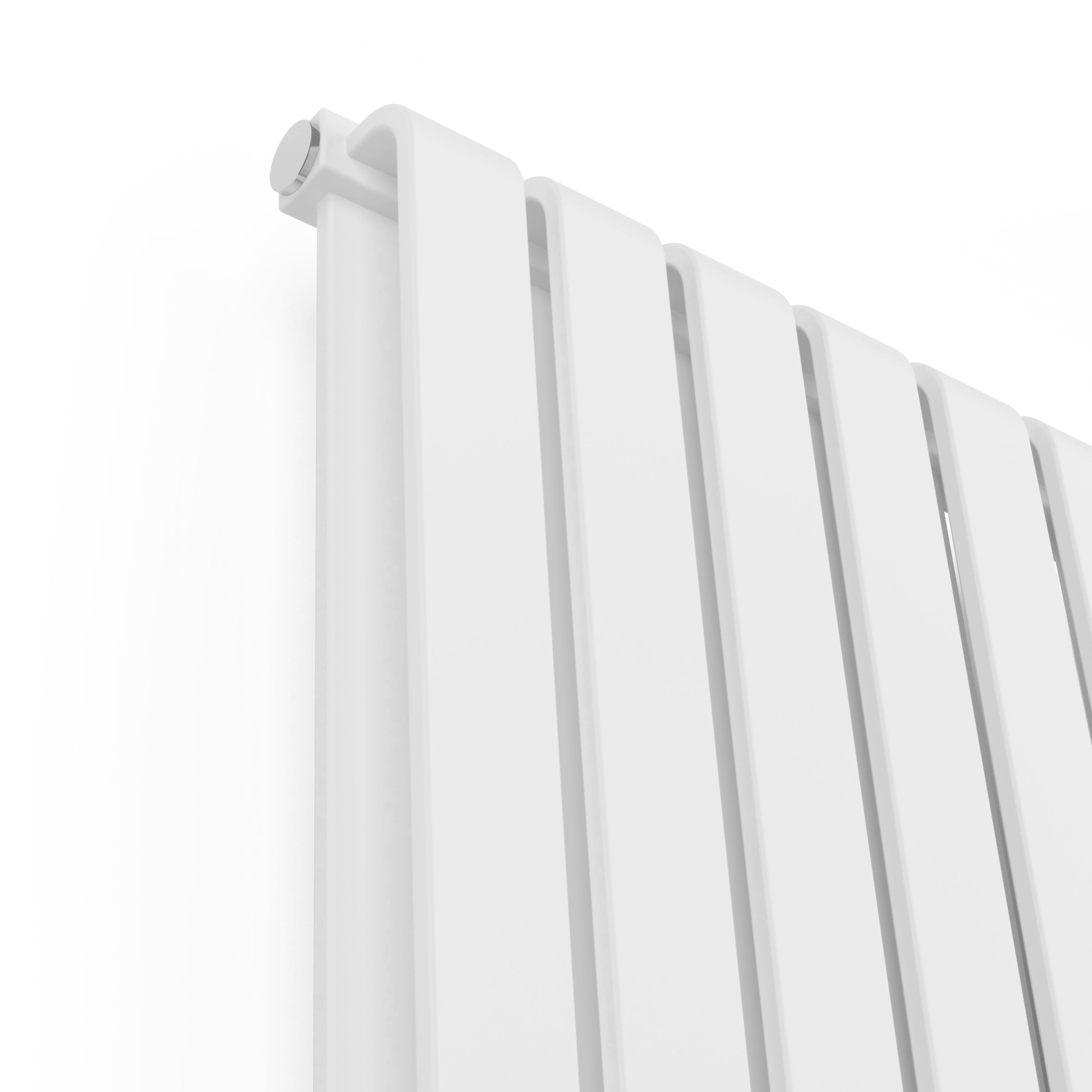 Terma Warp Room Soft White Hydronic Horizontal Designer 4931BTU Radiator, (W)1305mm x (H)630mm