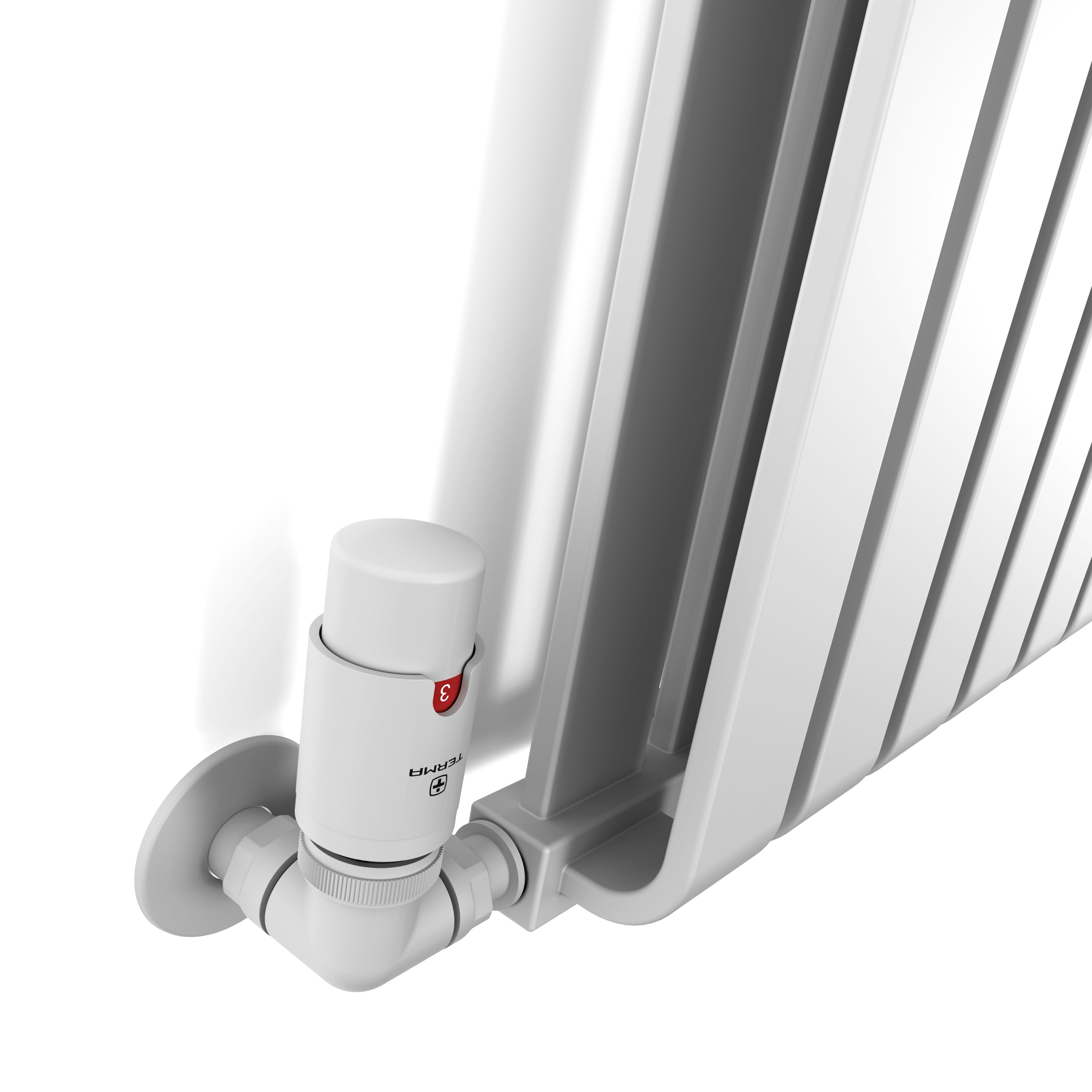 Terma Warp Room Soft White Hydronic Horizontal Designer 4931BTU Radiator, (W)1305mm x (H)630mm
