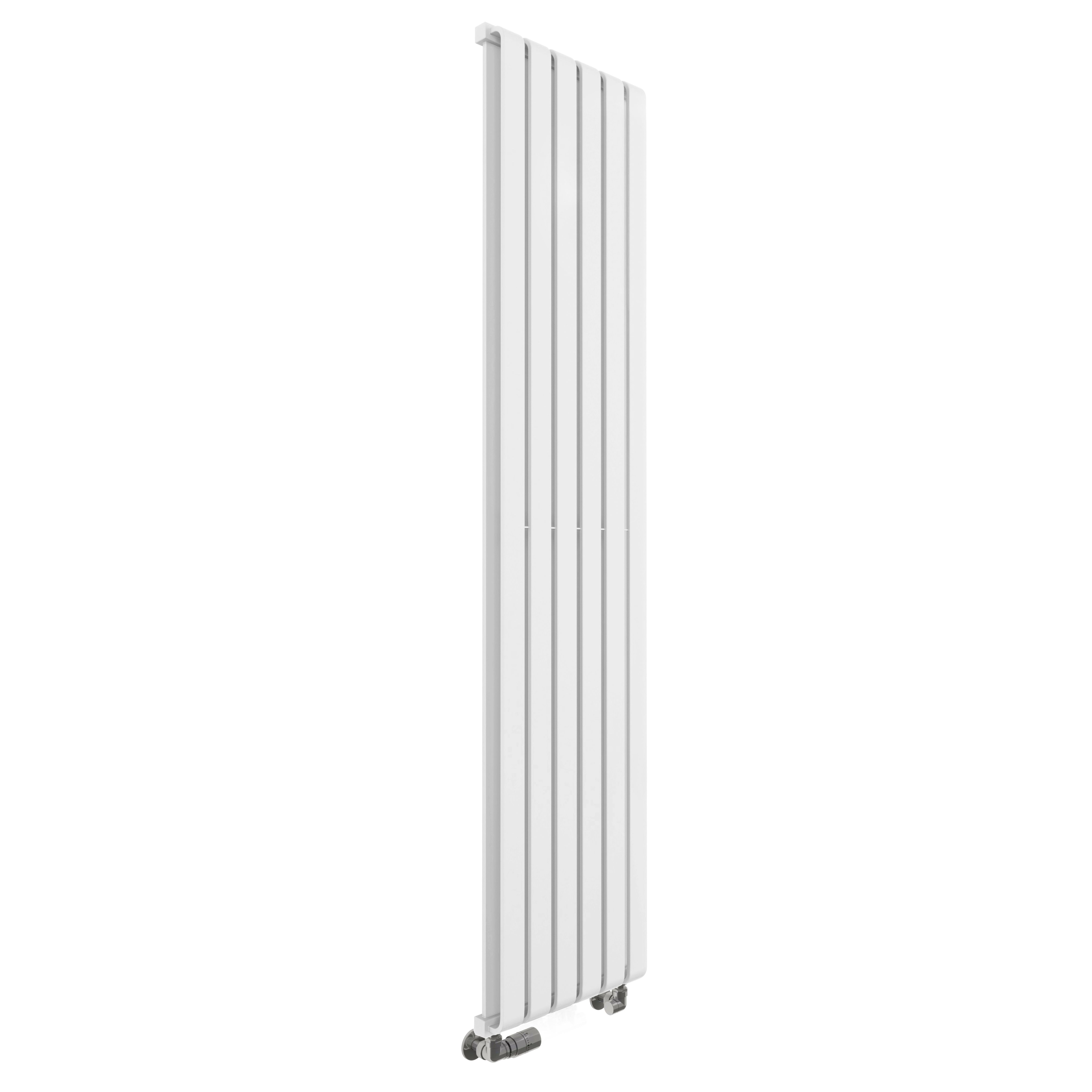 Terma Warp Room Soft White Hydronic Vertical Designer 3870BTU Radiator, (W)395mm x (H)1800mm