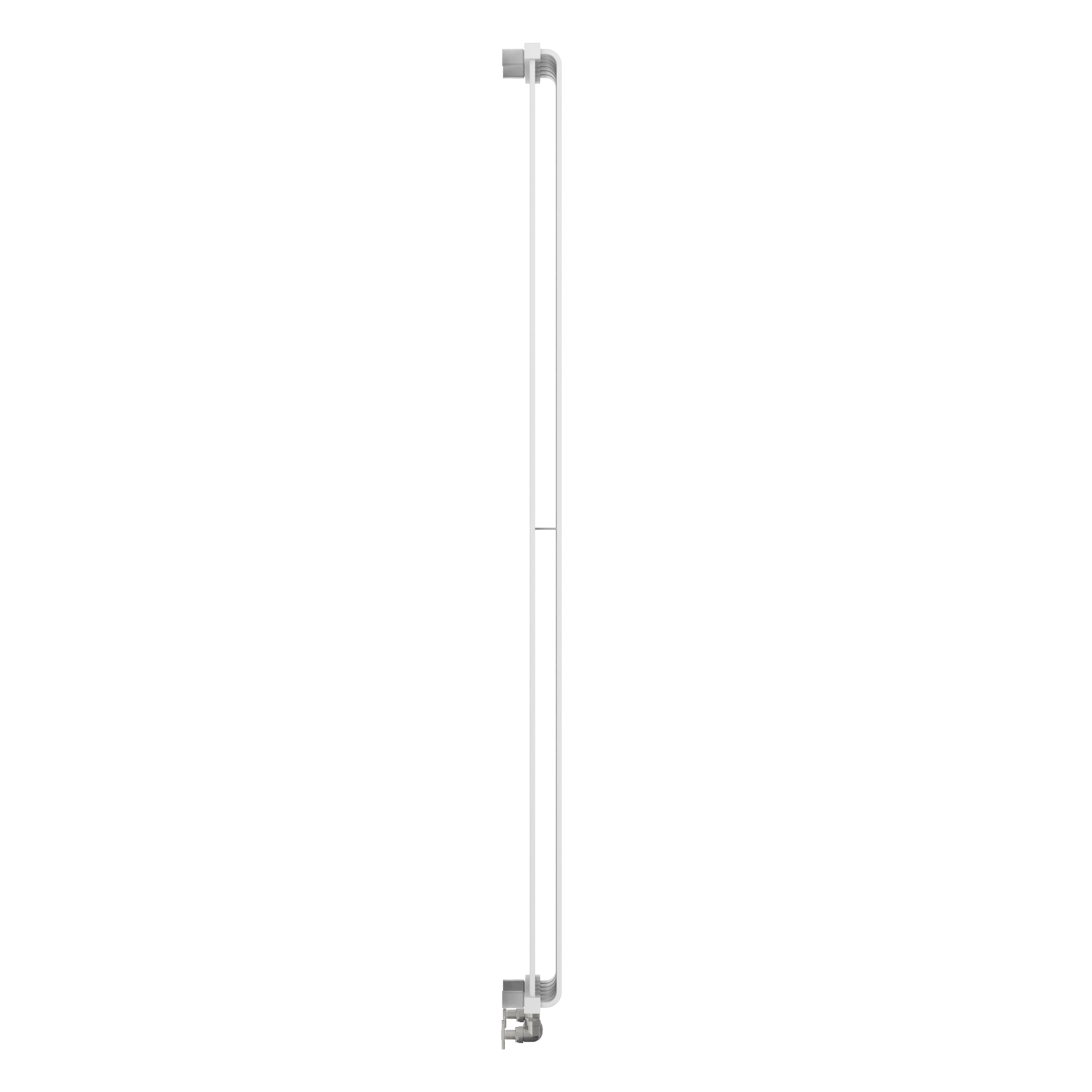 Terma Warp Room Soft White Hydronic Vertical Designer 3870BTU Radiator, (W)395mm x (H)1800mm