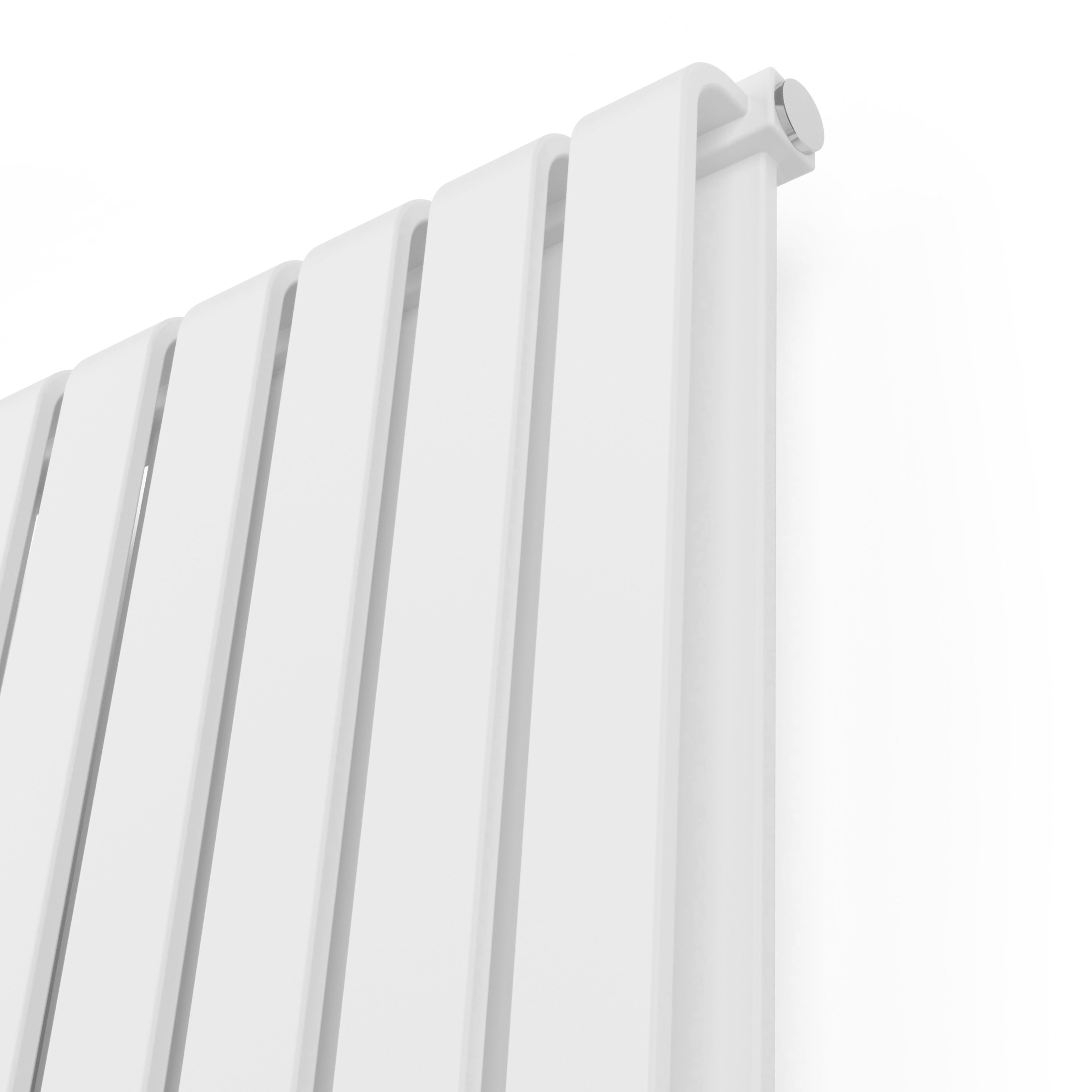 Terma Warp Room Soft White Hydronic Vertical Designer 3870BTU Radiator, (W)395mm x (H)1800mm