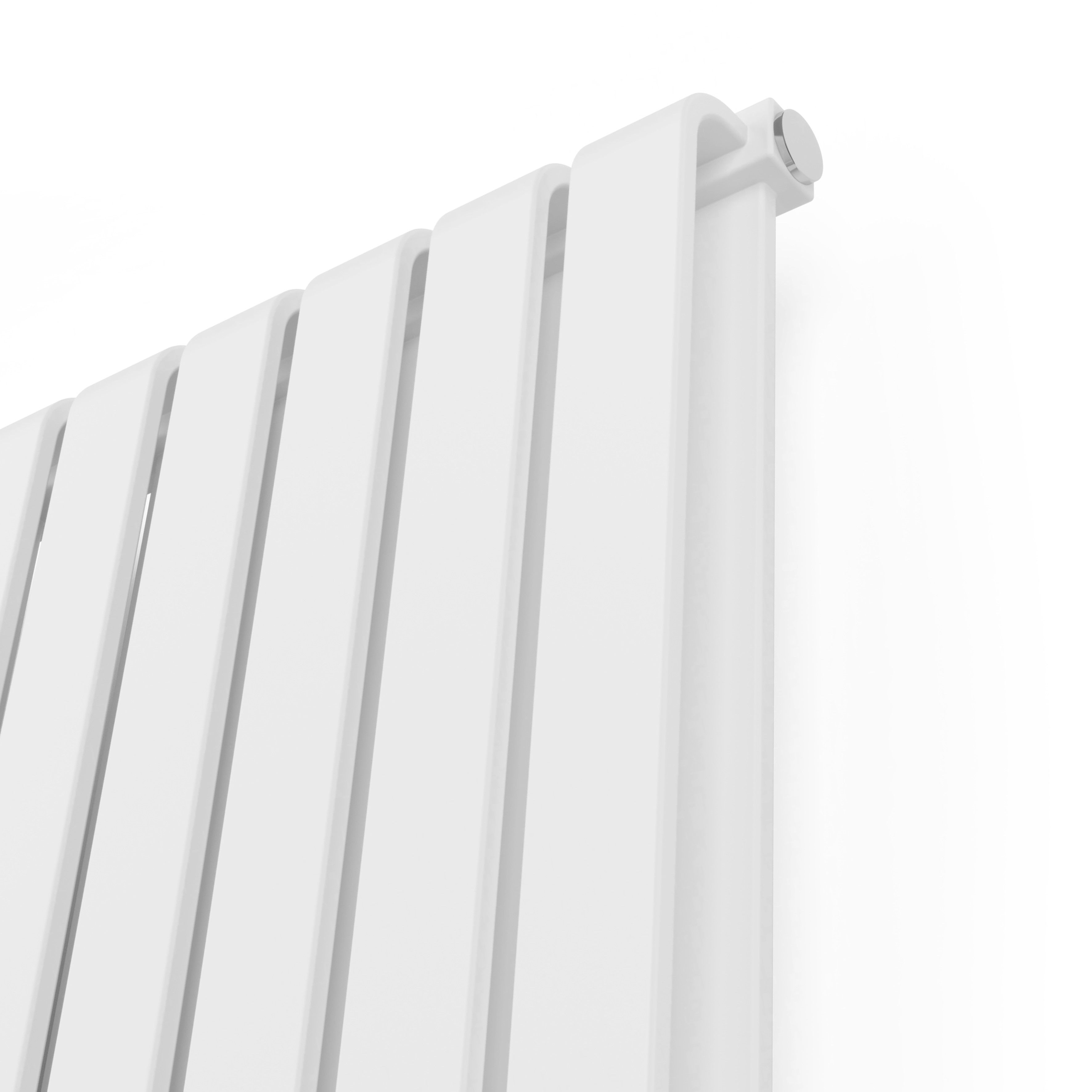 Terma Warp Room Soft White Hydronic Vertical Designer 5163BTU Radiator, (W)525mm x (H)1800mm