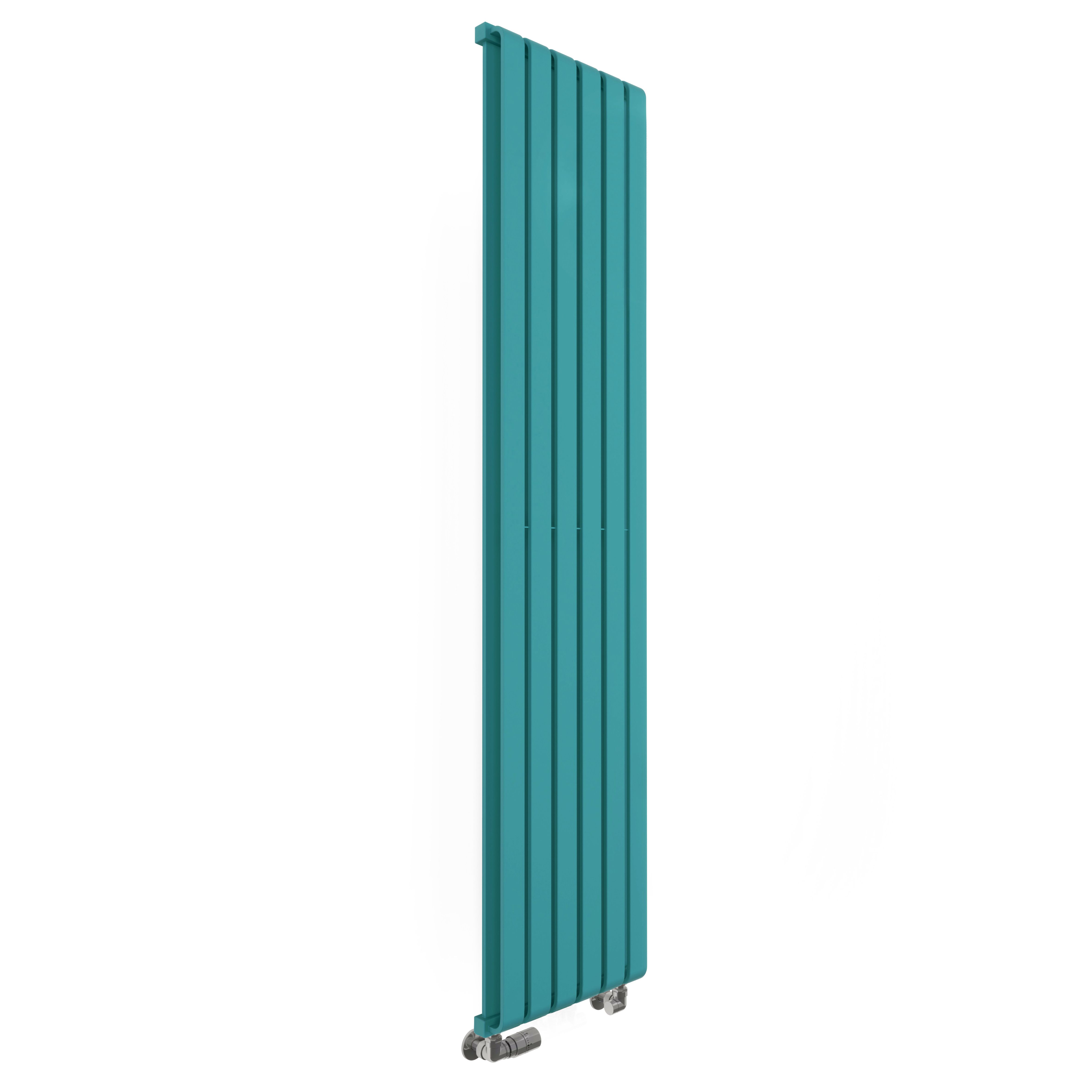 Terma Warp Room Teal Hydronic Vertical Designer 3870BTU Radiator, (W)395mm x (H)1800mm