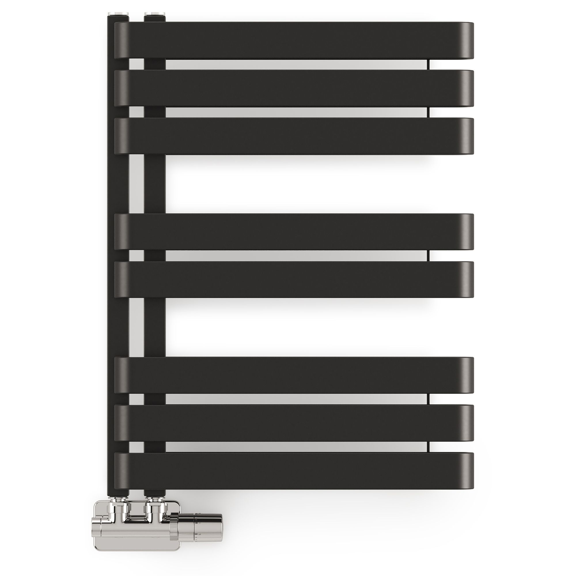 Terma Warp S Black Flat Towel warmer (W)500mm x (H)655mm