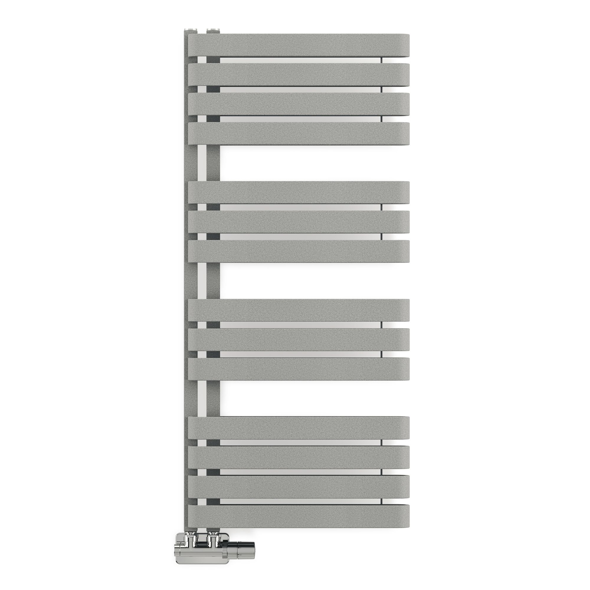 Terma Warp S T-Rail Grey Flat Towel warmer (W)500mm x (H)1110mm