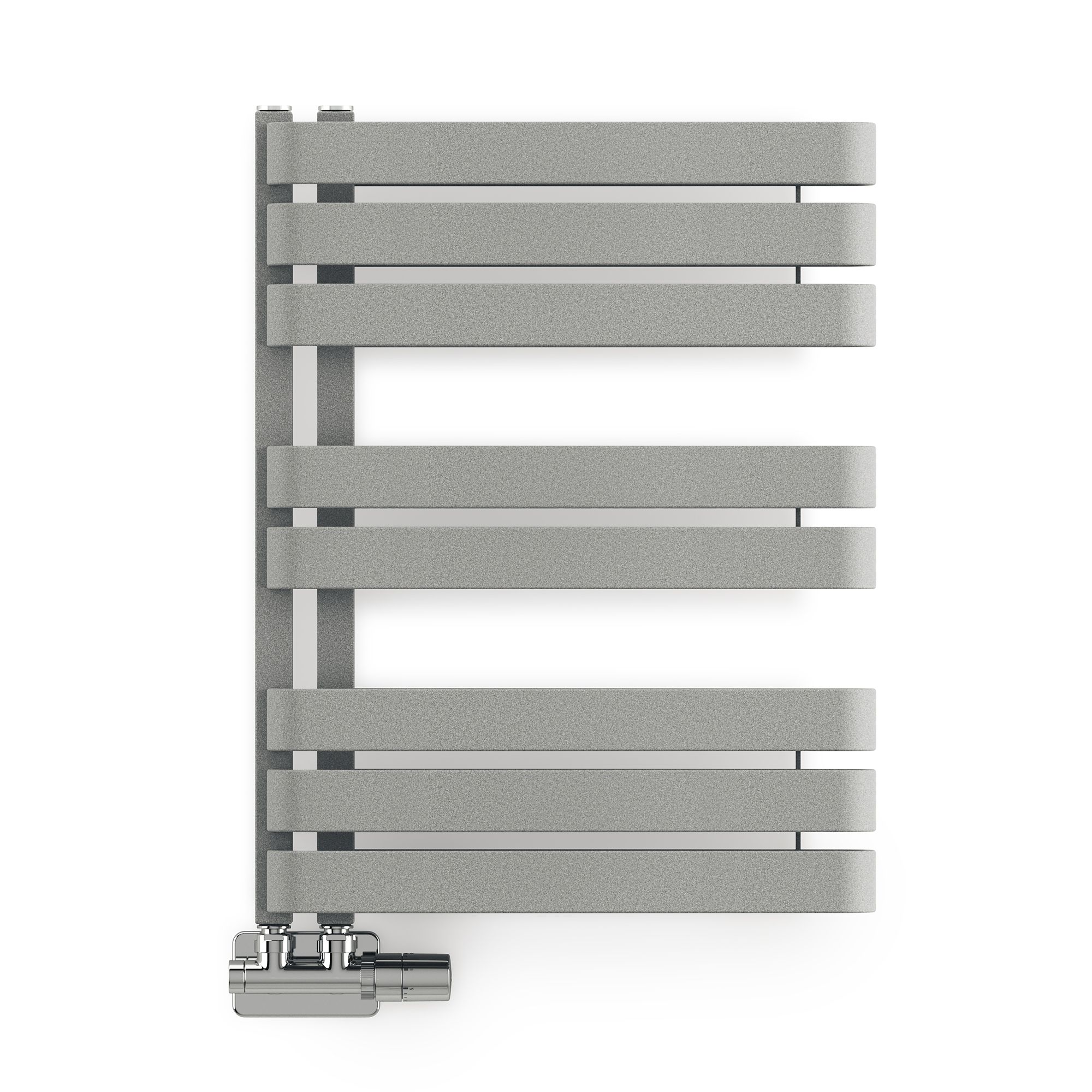 Terma Warp S T-Rail Grey Flat Towel warmer (W)500mm x (H)655mm