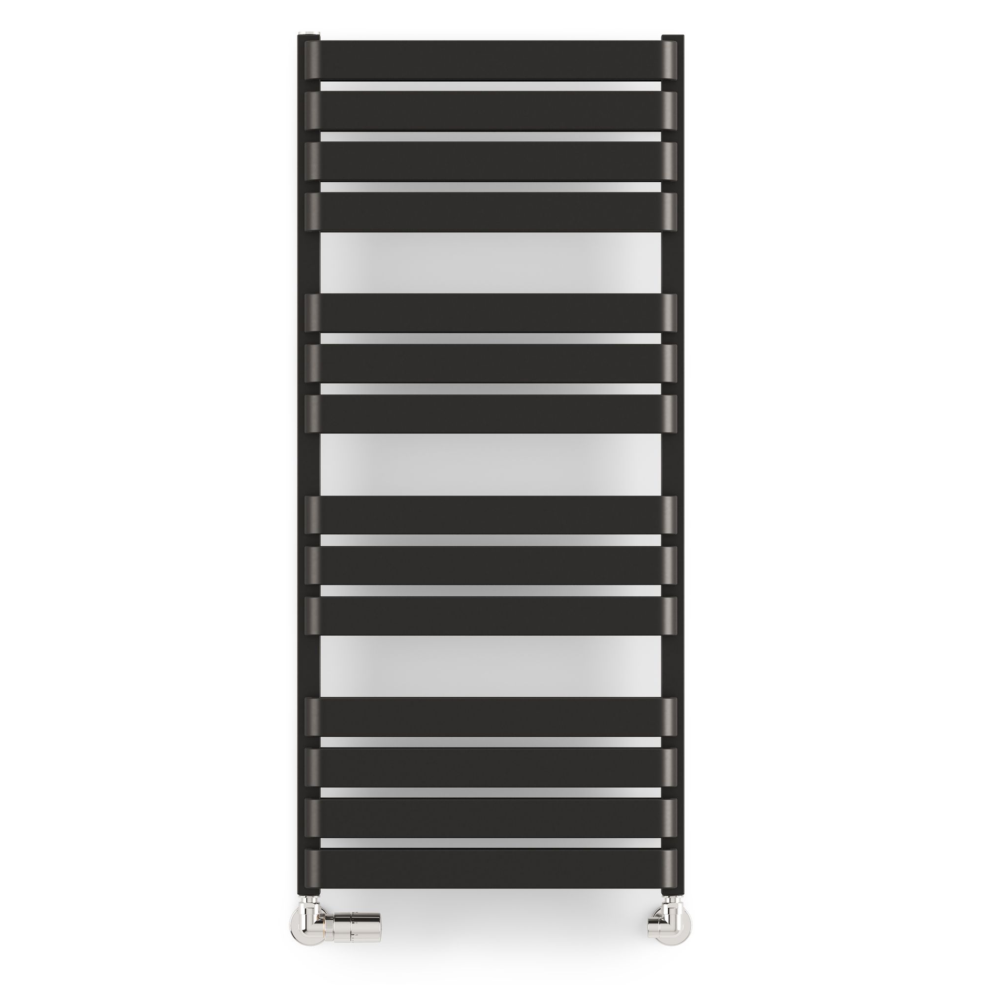 Terma Warp T Bold Black Flat Towel warmer (W)500mm x (H)1110mm