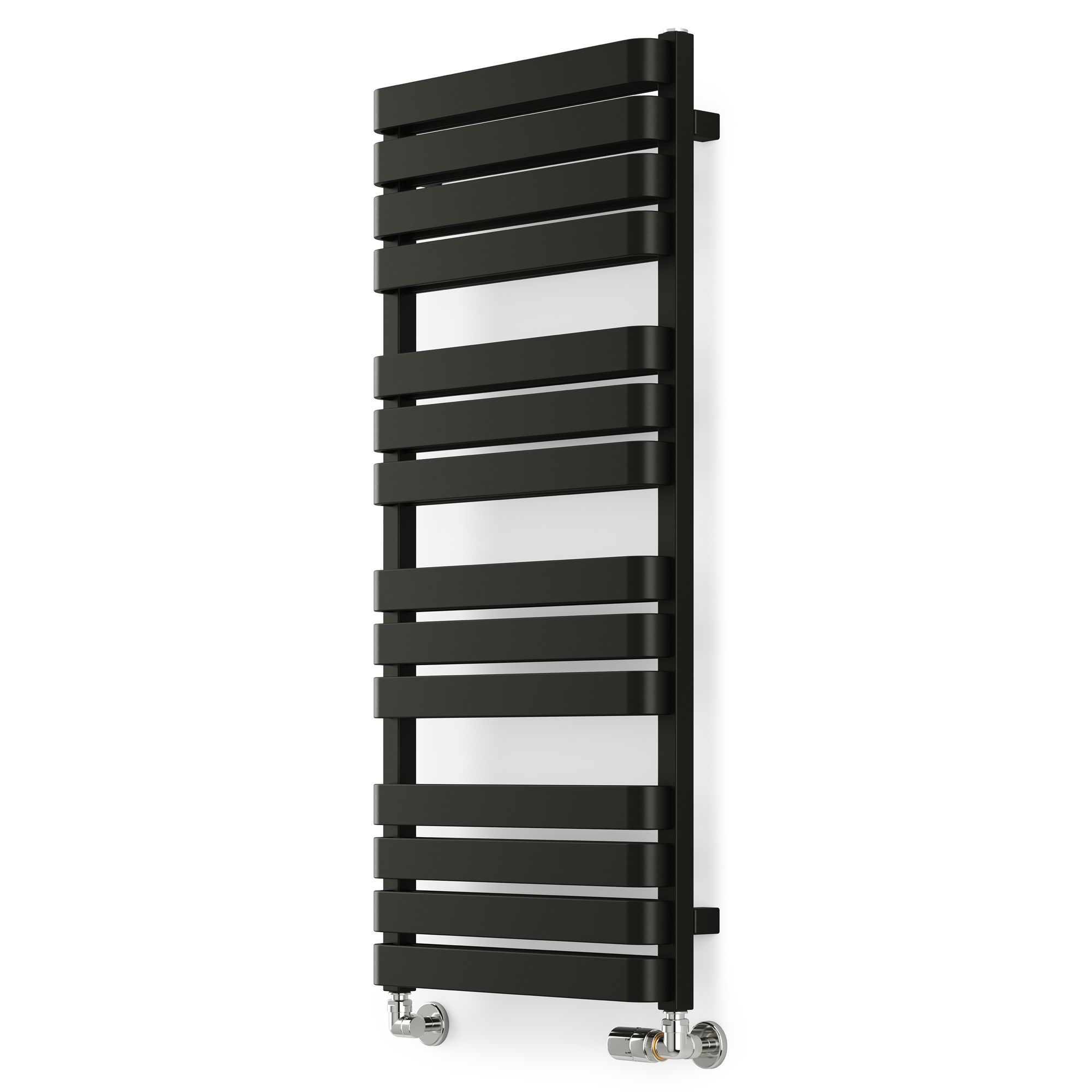 Terma Warp T Bold Black Flat Towel warmer (W)500mm x (H)1110mm