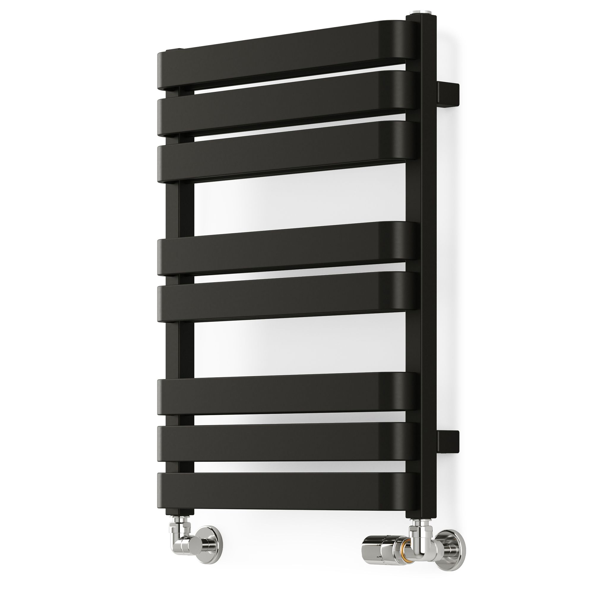 Terma Warp T Bold Black Flat Towel warmer (W)500mm x (H)655mm