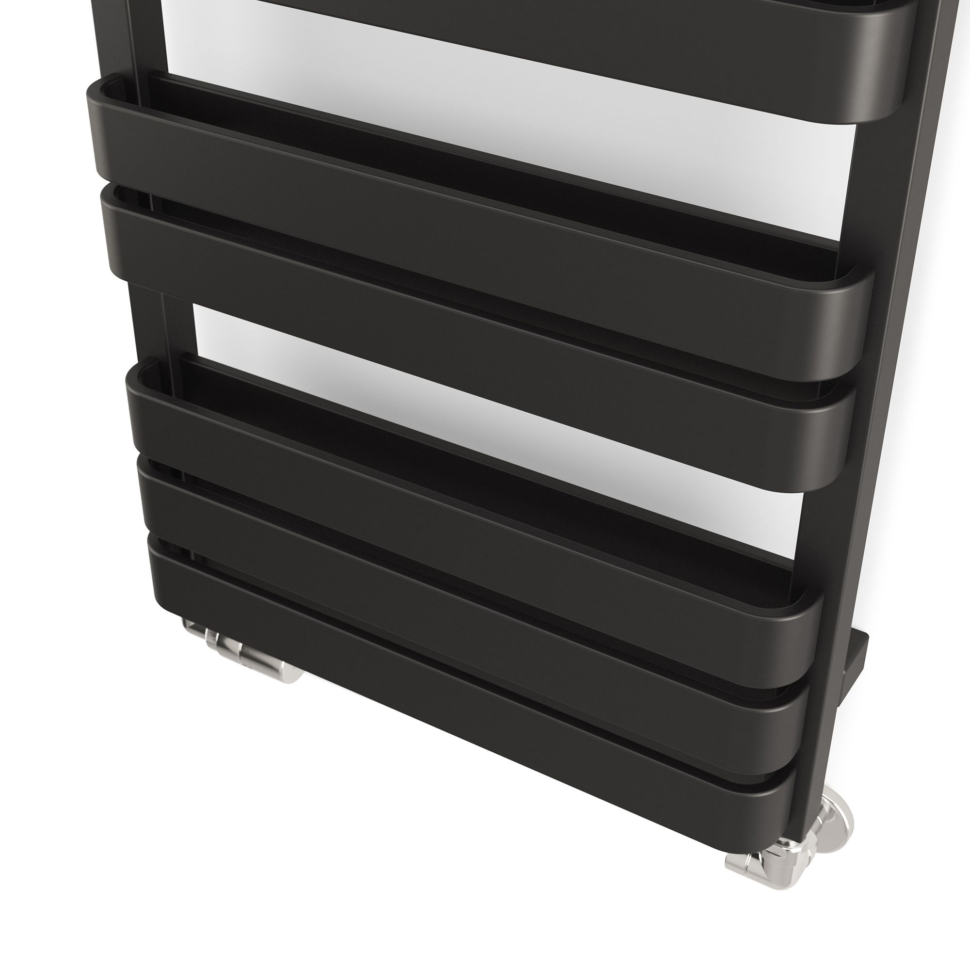 Terma Warp T Bold Black Flat Towel warmer (W)500mm x (H)655mm