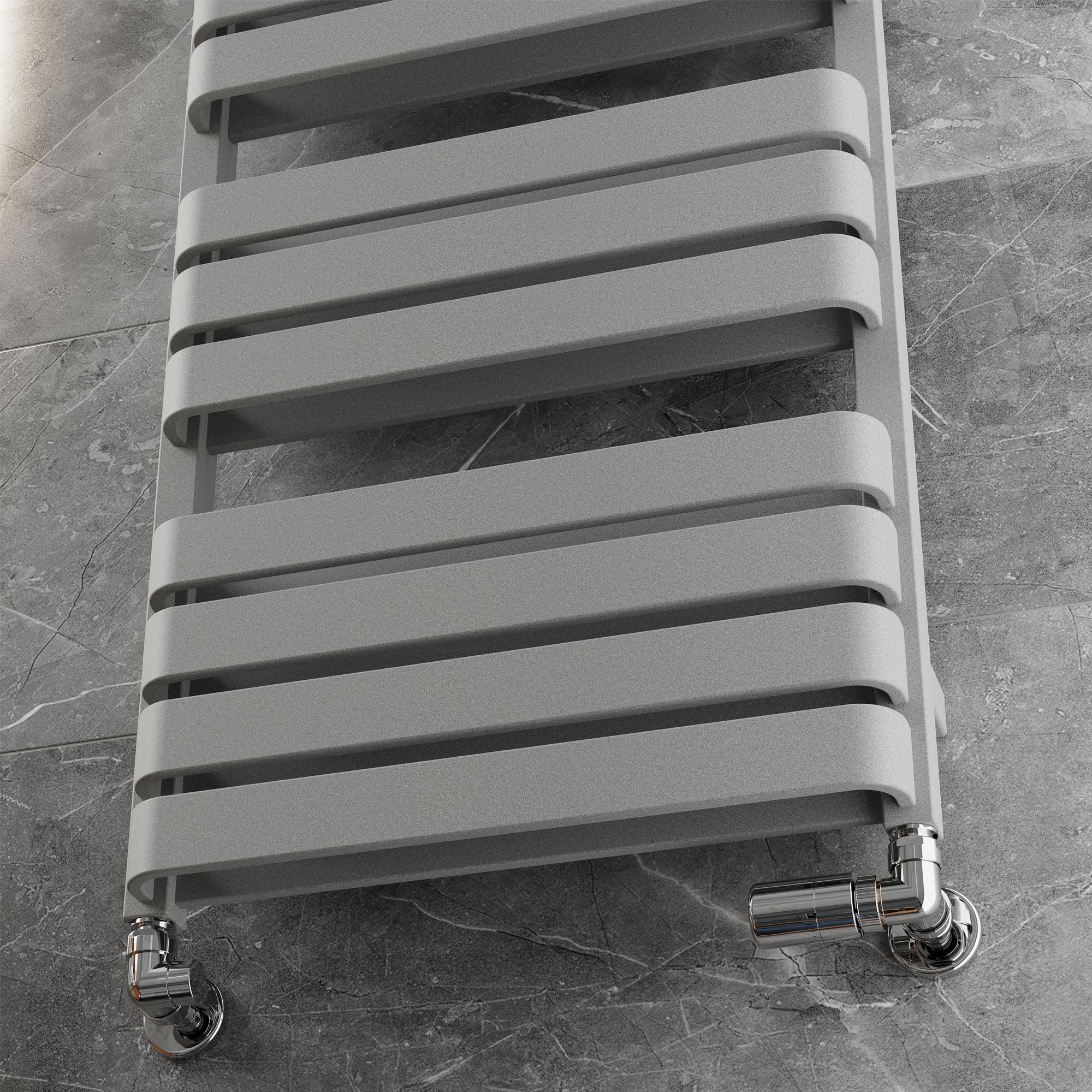 Terma Warp T Bold Grey Flat Towel warmer (W)500mm x (H)1110mm