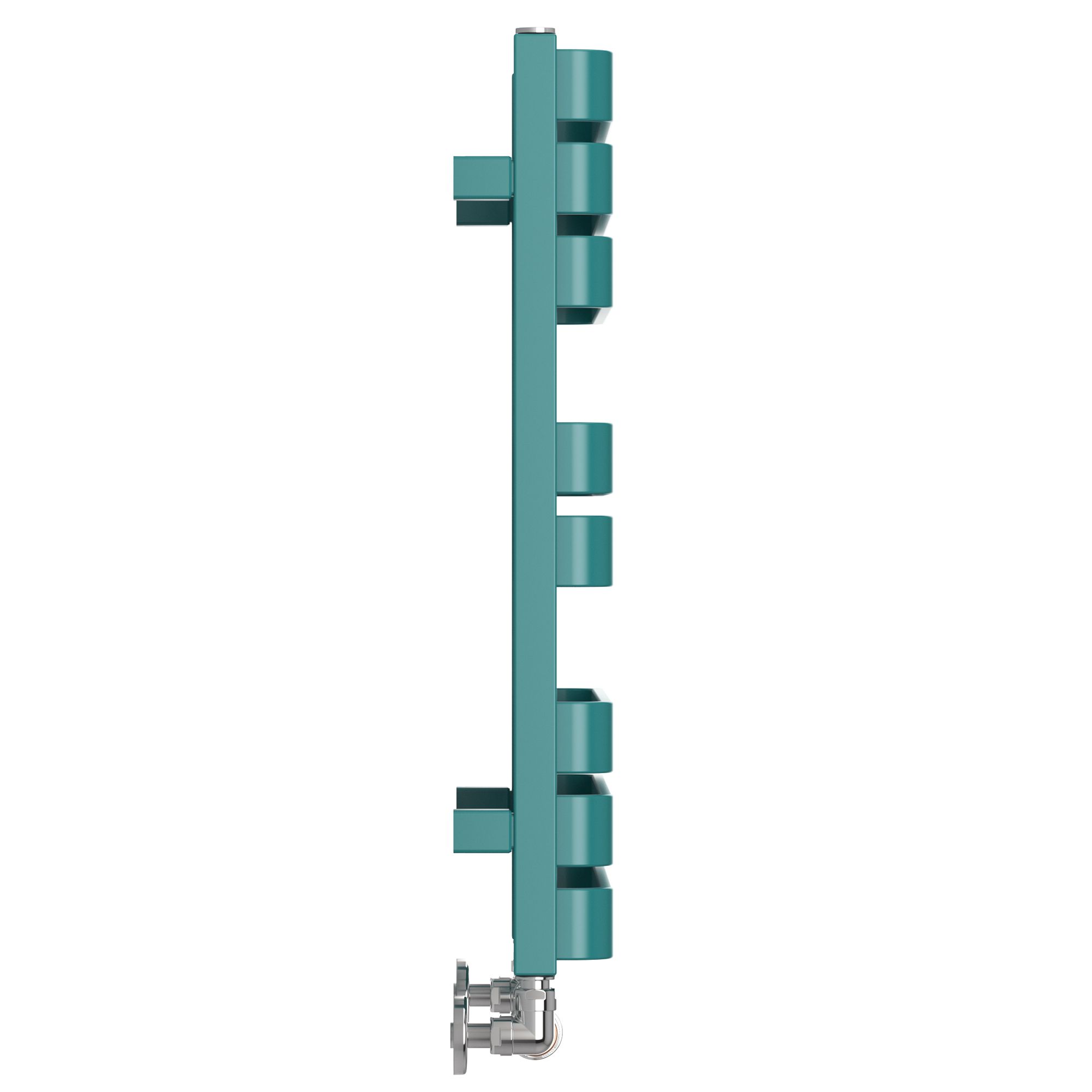 Terma Warp T Bold Teal Flat Towel warmer (W)500mm x (H)655mm