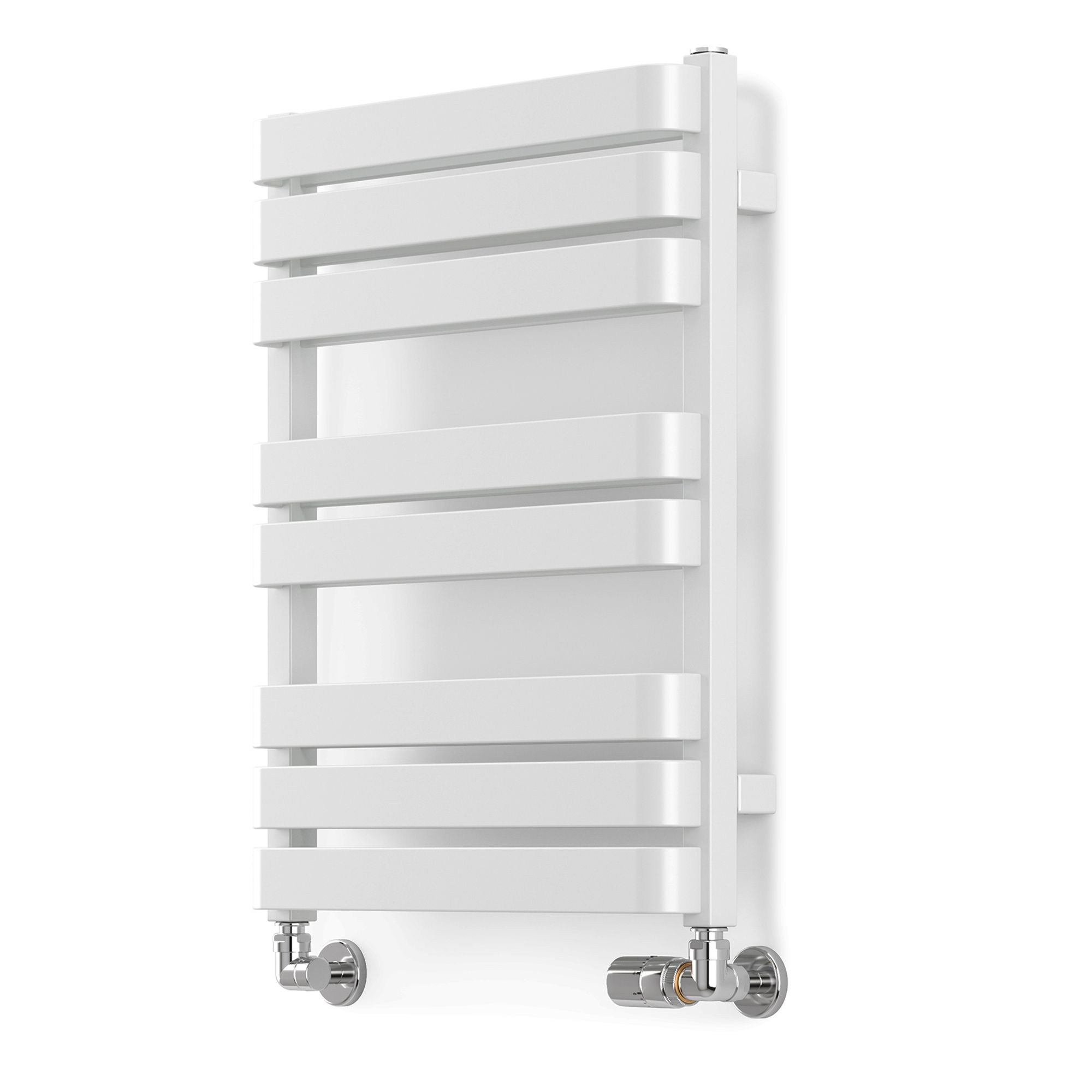 Terma Warp T Bold White Flat Towel warmer (W)500mm x (H)655mm