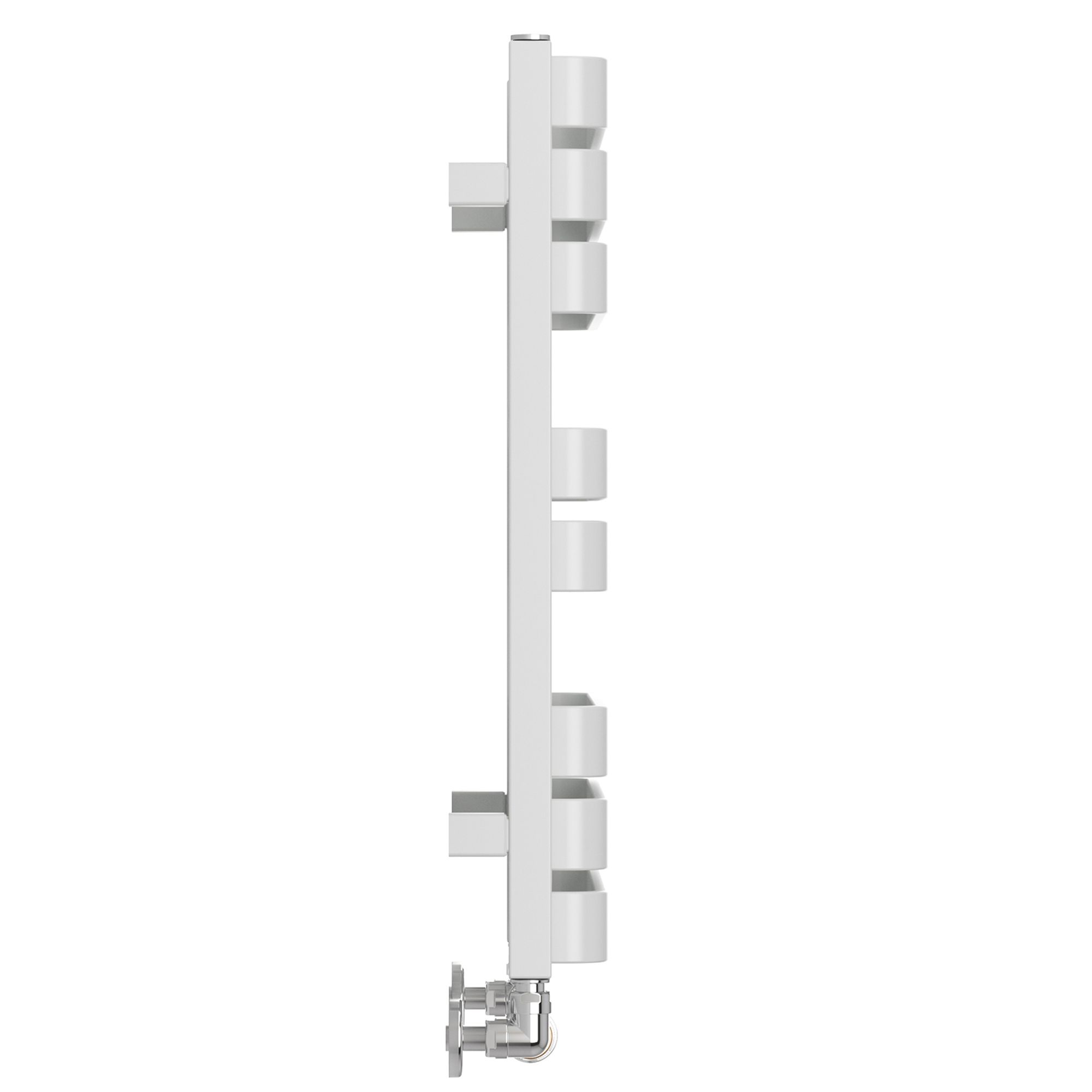 Terma Warp T Bold White Flat Towel warmer (W)500mm x (H)655mm