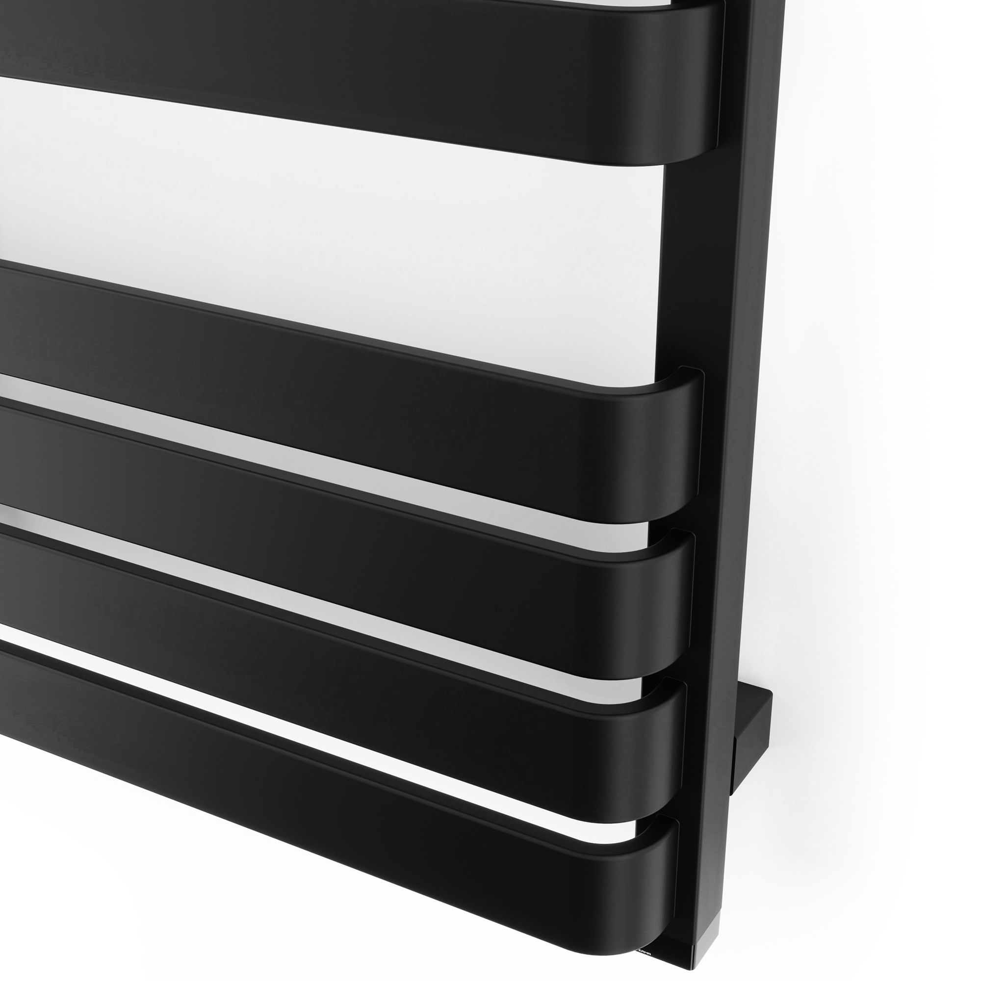 Terma Warp T One Black Flat Towel warmer (W)500mm x (H)1110mm