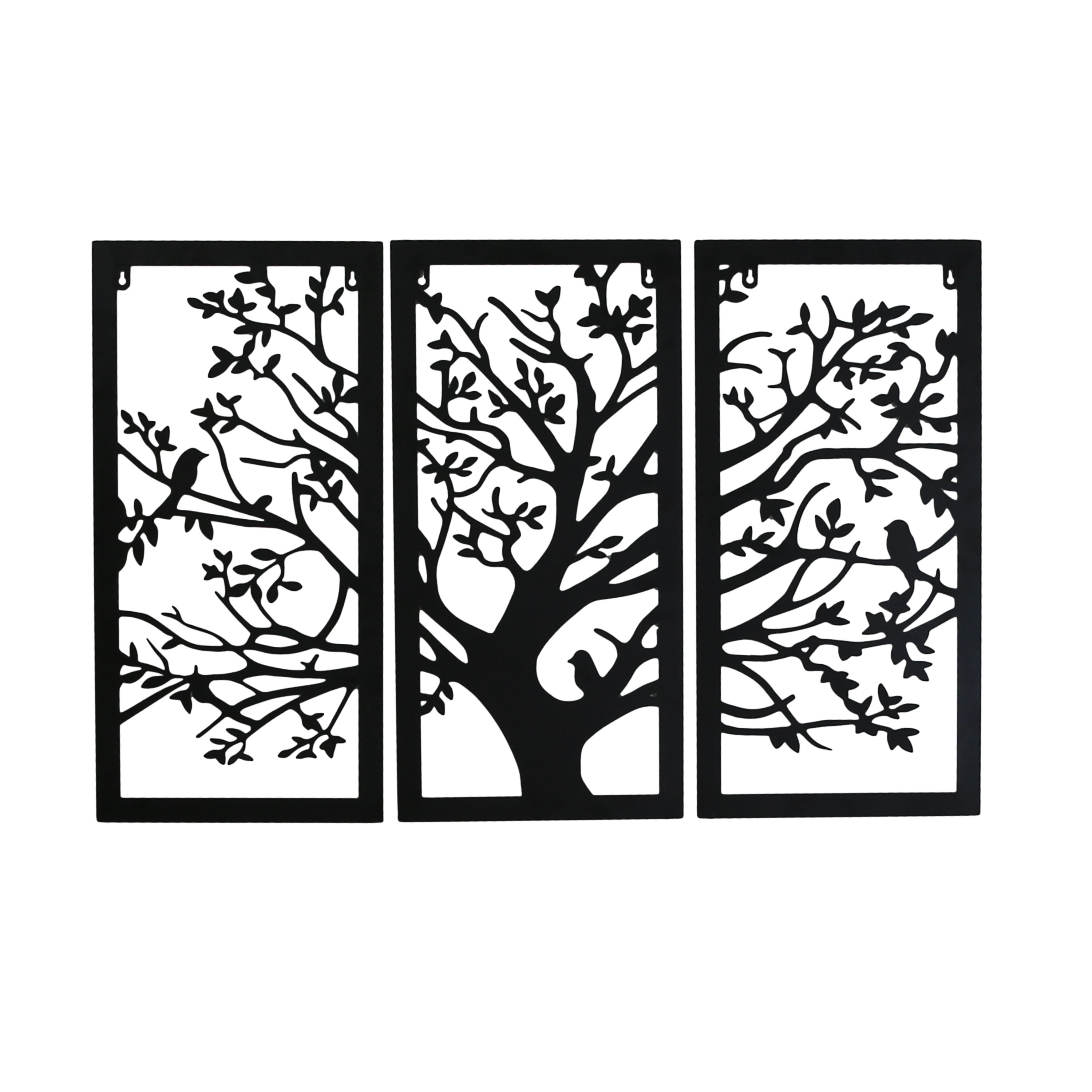 Terrastyle Black Metal Tree Garden ornament (H)50cm (W)75cm