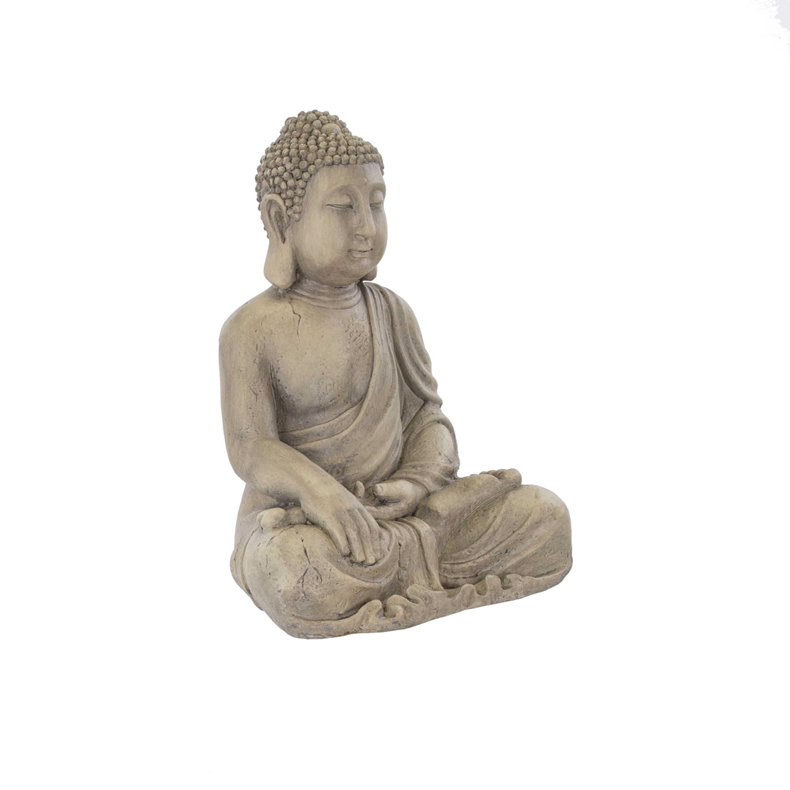 Terrastyle Cream Buddha Garden ornament (H)47.5cm