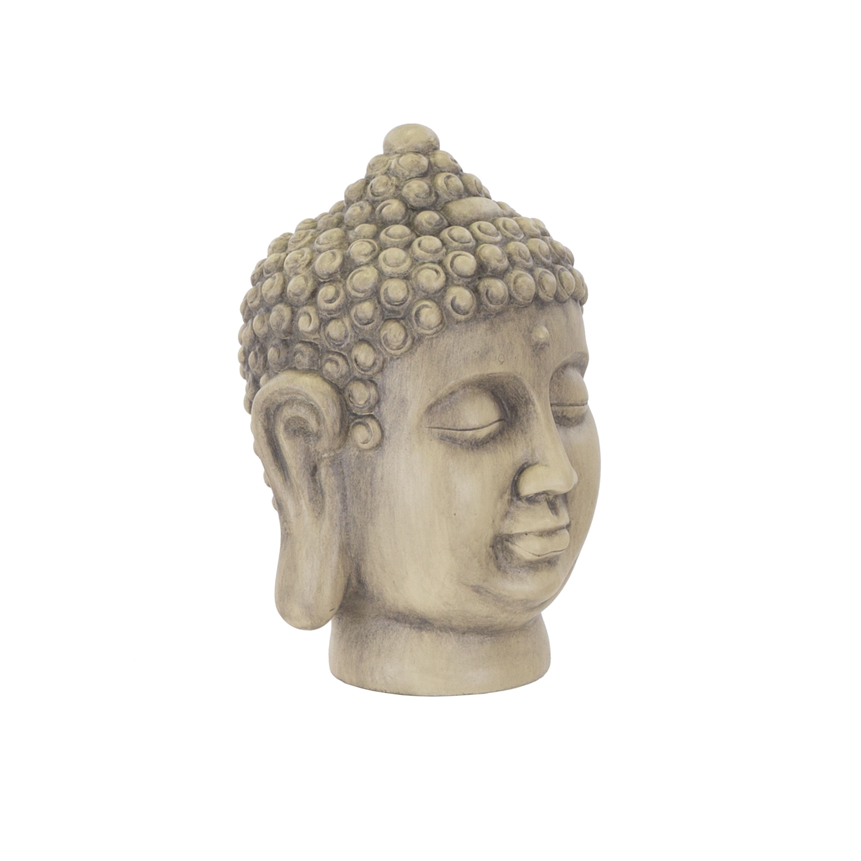Terrastyle Cream Buddha head Garden ornament (H)26cm