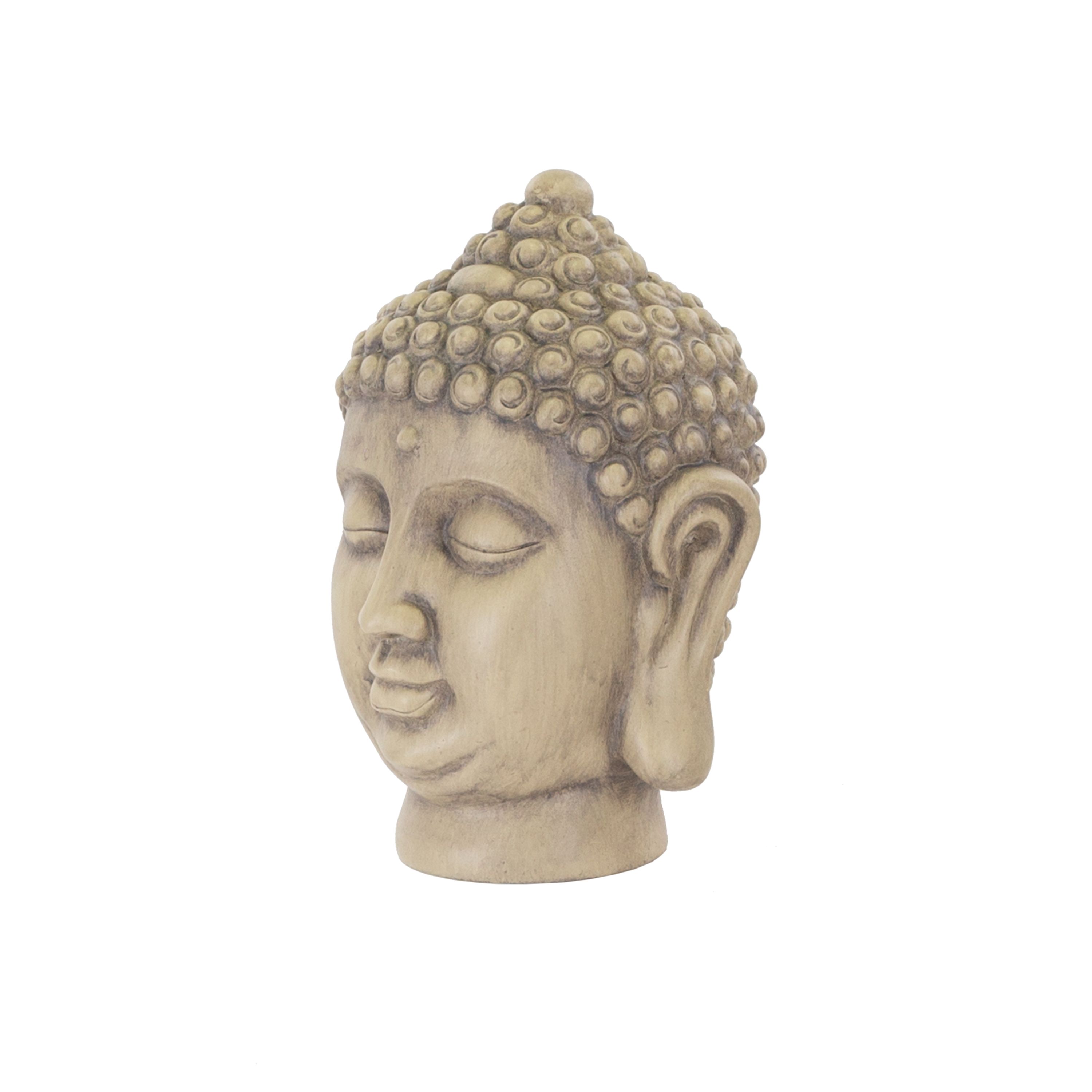 Terrastyle Cream Buddha head Garden ornament (H)26cm