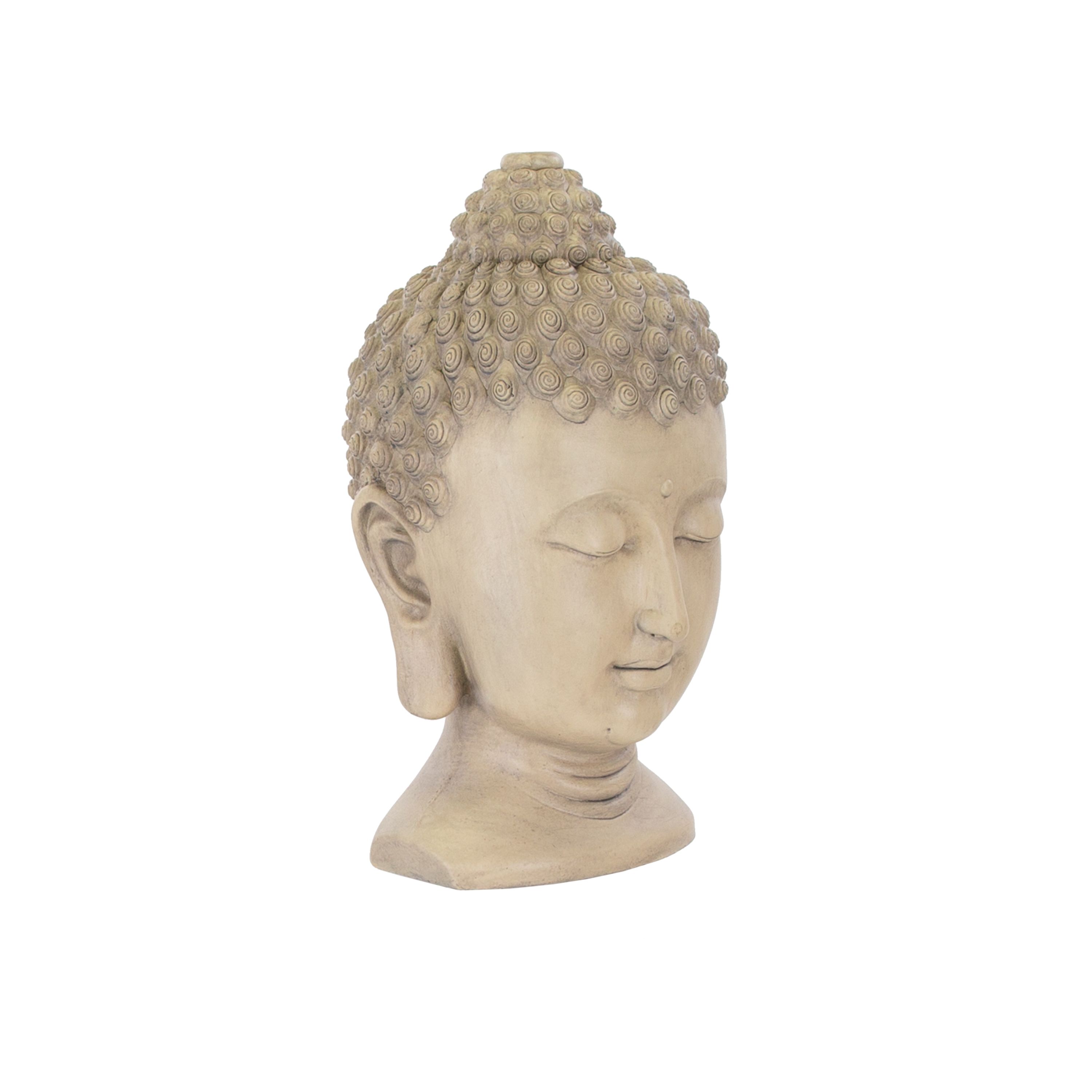 Terrastyle Cream Buddha head Garden ornament (H)46cm