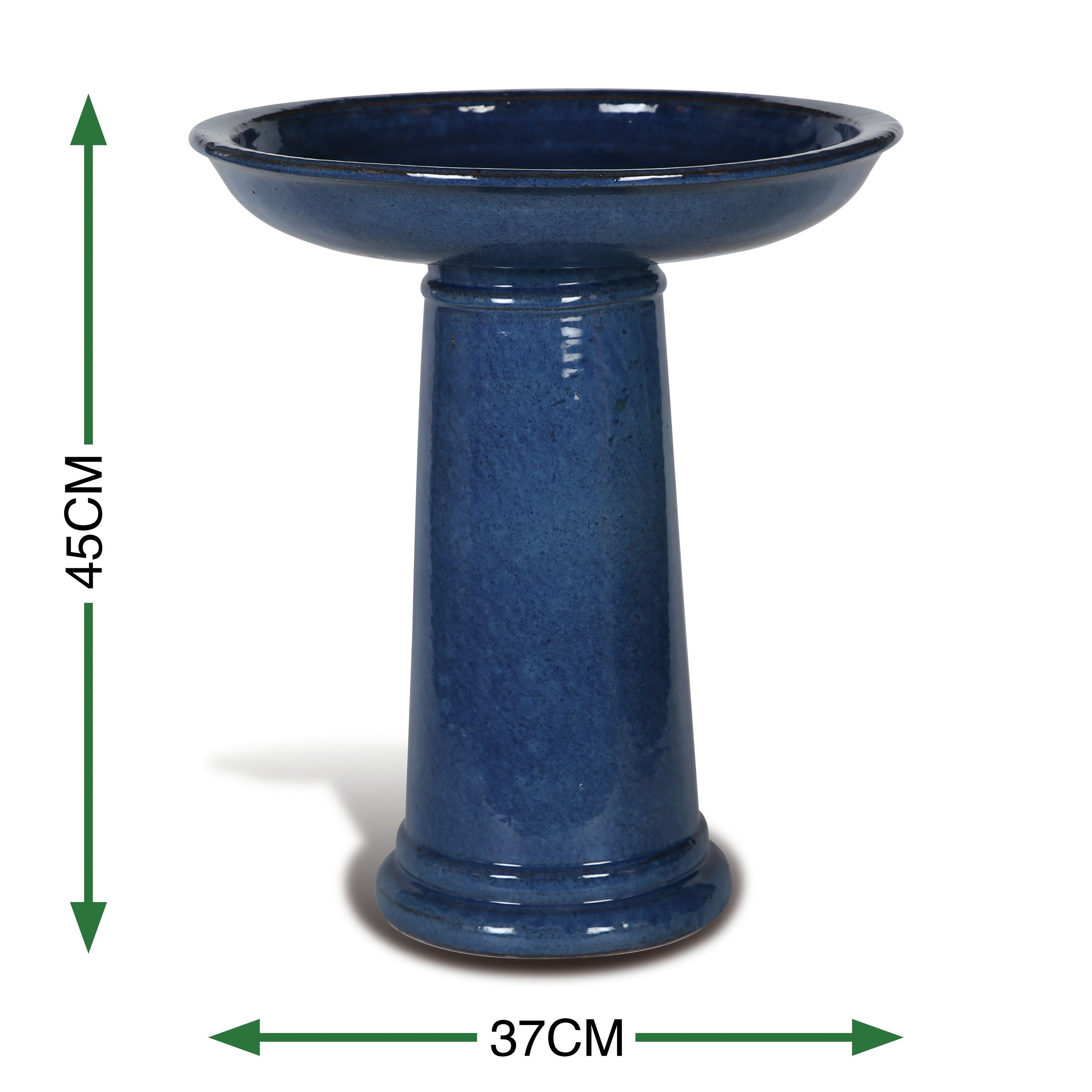Terrastyle Glazed Bird bath (H)48cm