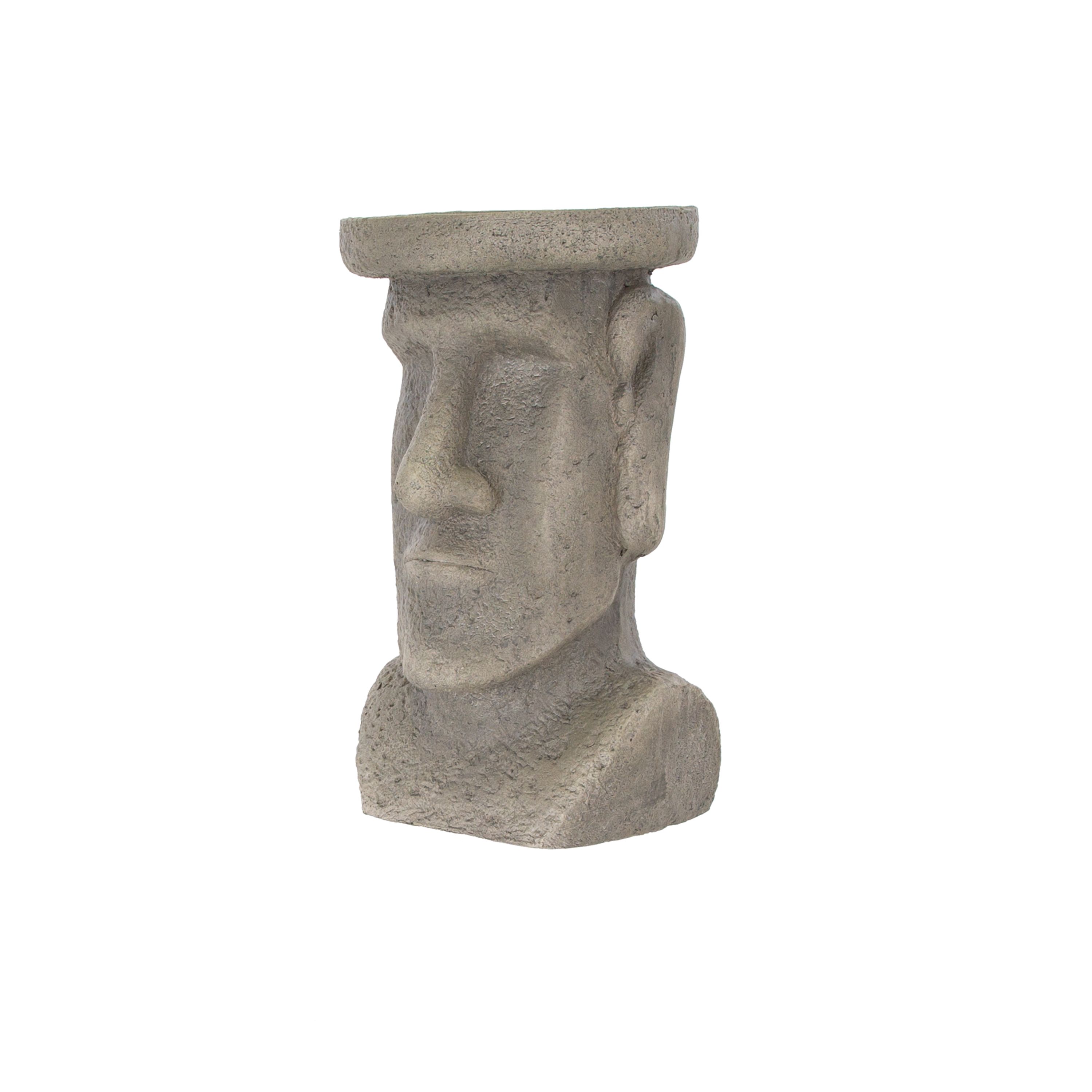 Terrastyle Grey Easter island head Garden ornament (H)48.5cm