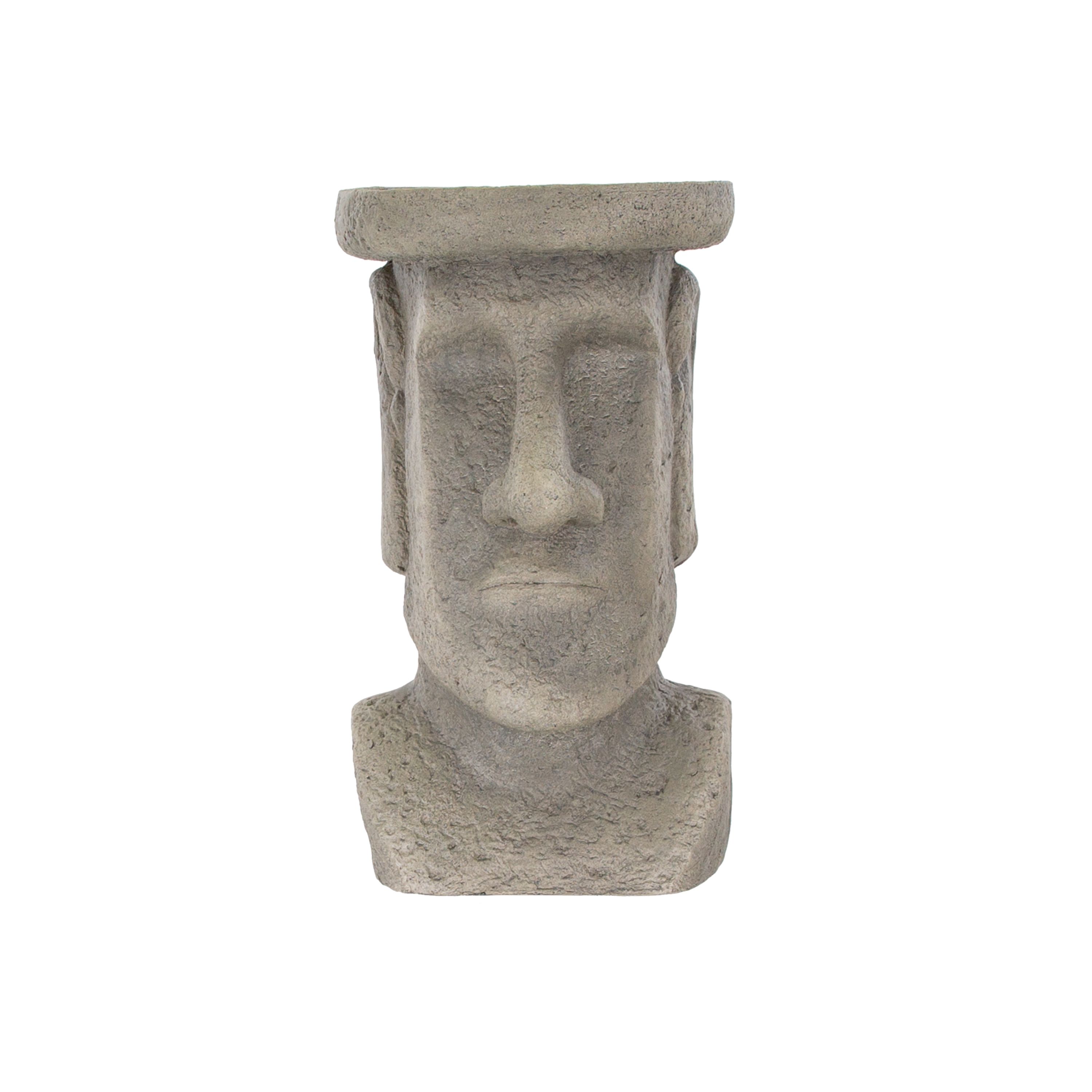 Terrastyle Grey Easter island head Garden ornament (H)48.5cm