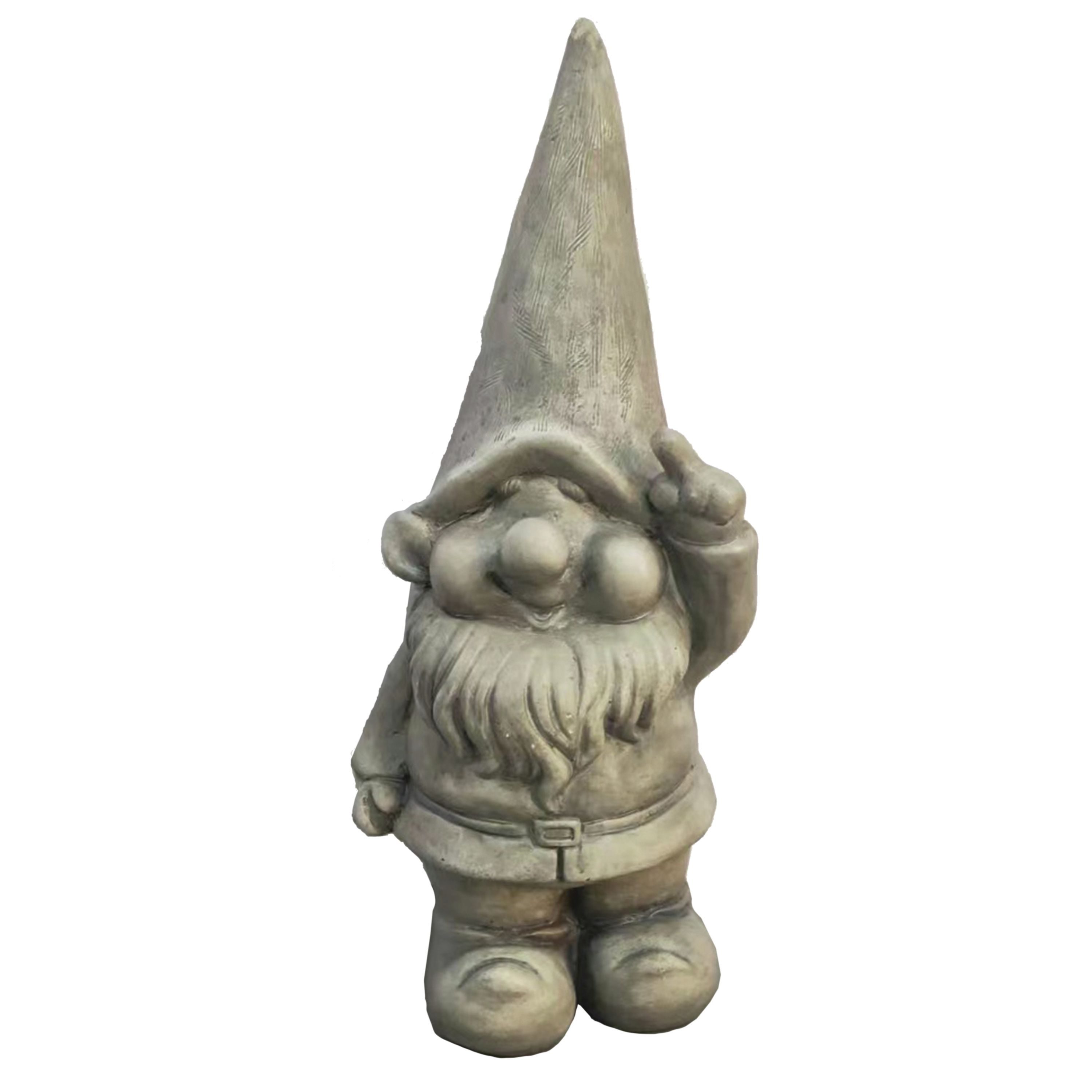 Terrastyle Grey Gnome Garden ornament (H)44.5cm