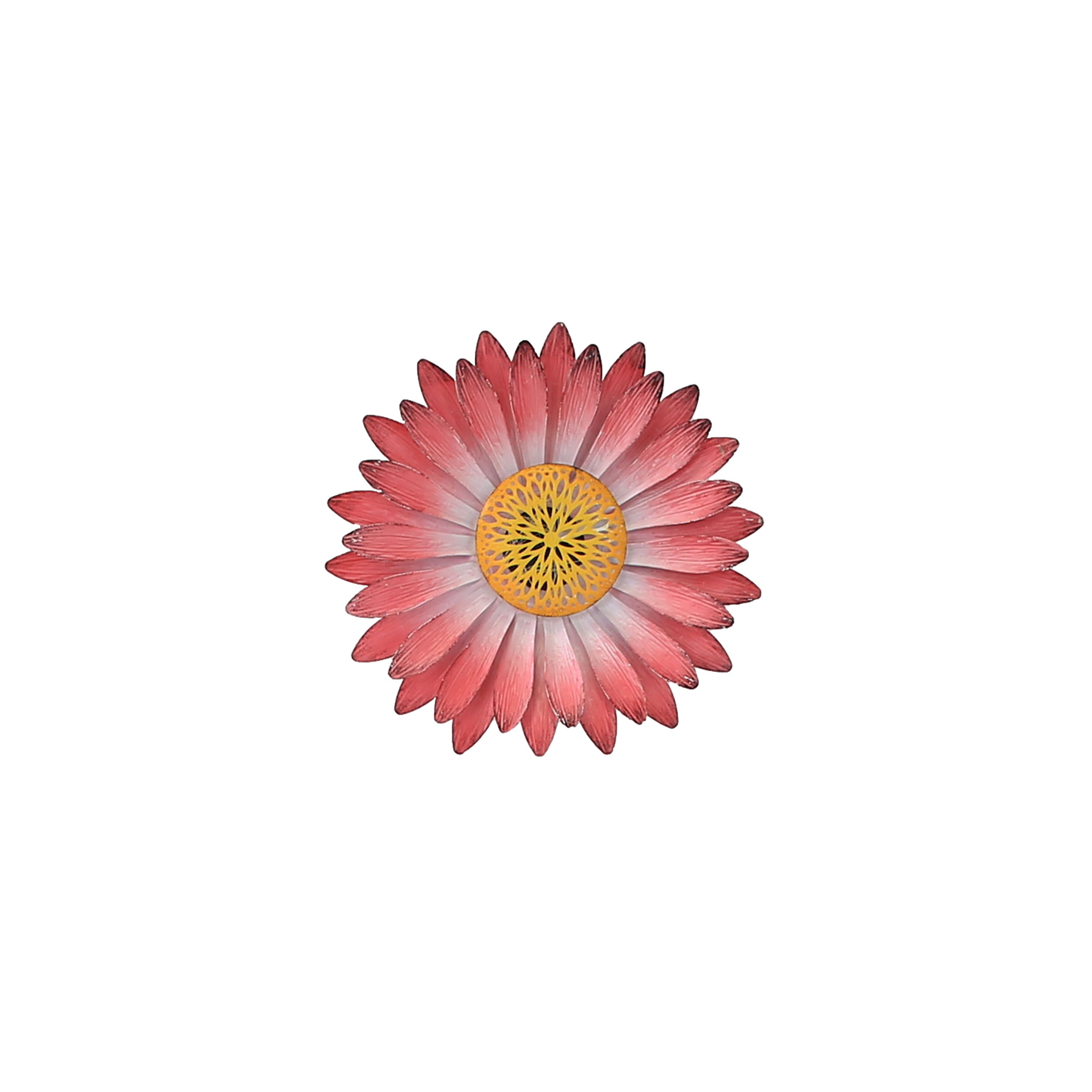 Terrastyle Pink Metal Flower Garden ornament (H)33cm (W)33cm