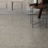 Terrazzo Grey Matt Marble effect Porcelain Wall & floor Tile, Pack of 5, (L)450mm (W)450mm