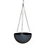 Terrazzo Grey Round Polypropylene Hanging basket, 33cm