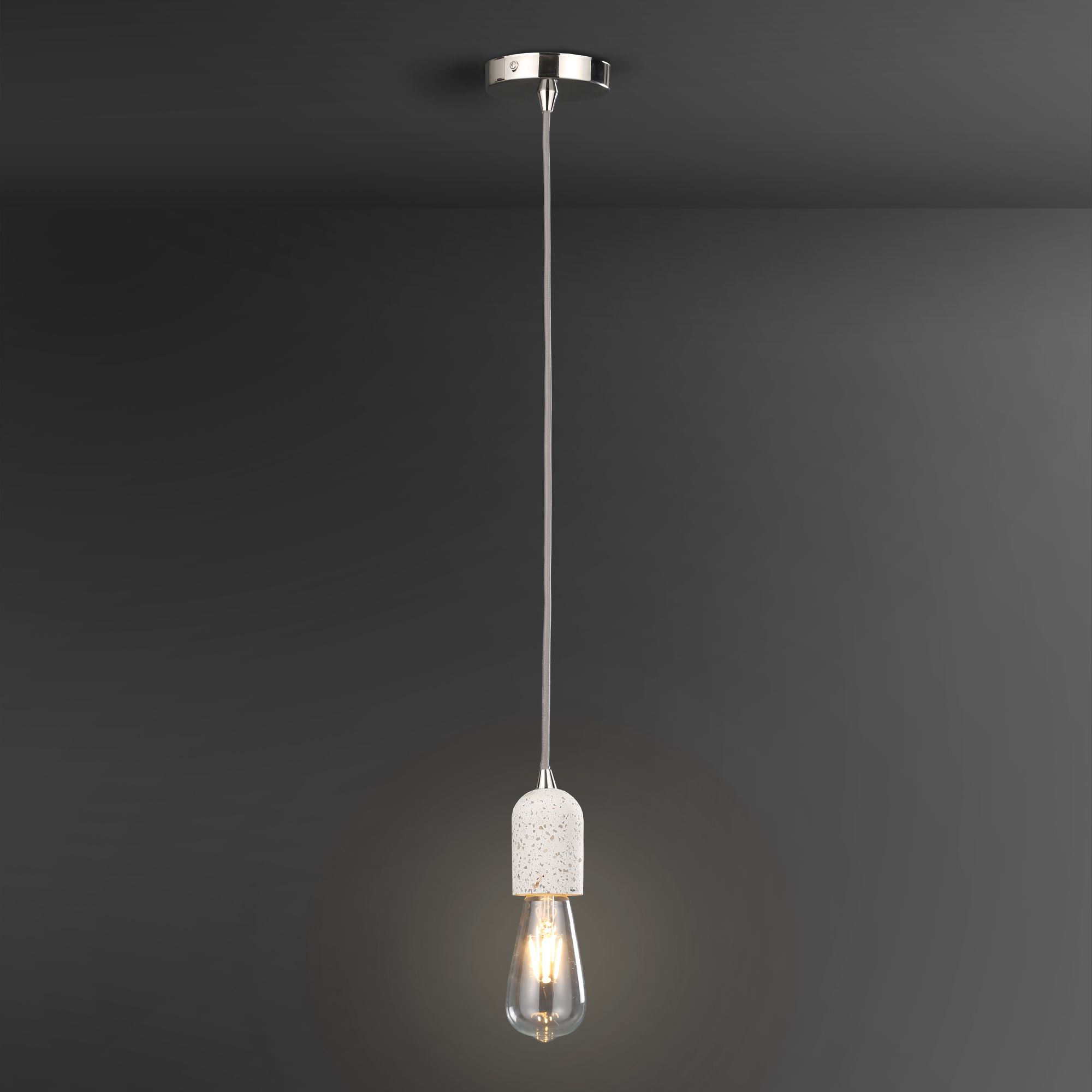 Terrazzo Pendant Grey & white Ceiling light
