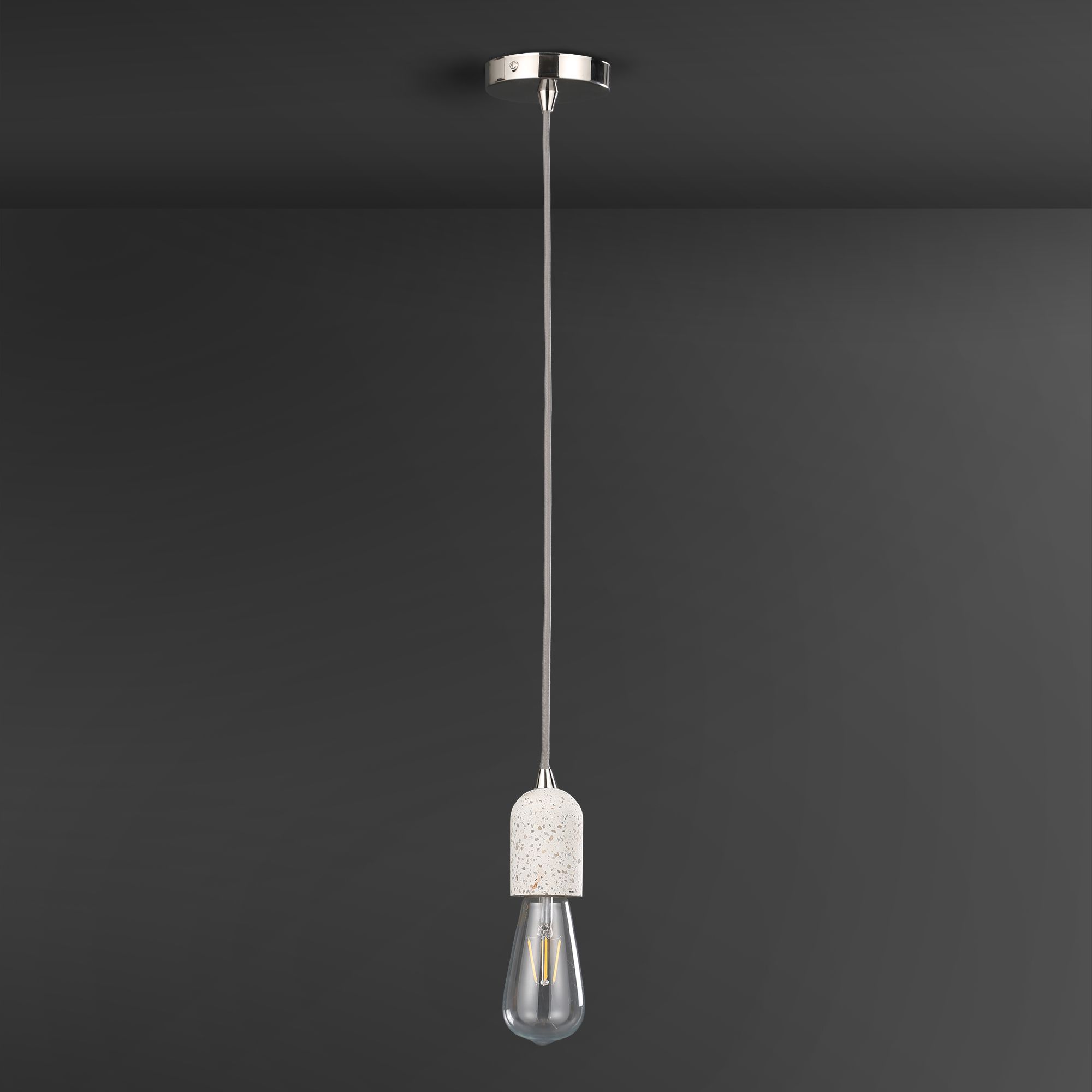 Terrazzo Pendant Grey & white Ceiling light