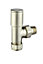 Terrier Decor Nickel-plated Angled Lockshield valve