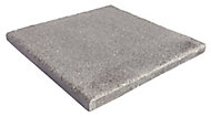 Textured Dark grey Reconstituted stone Paving slab (L)600mm (W)600mm