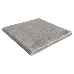 Textured Dark grey Reconstituted stone Paving slab (L)600mm (W)600mm