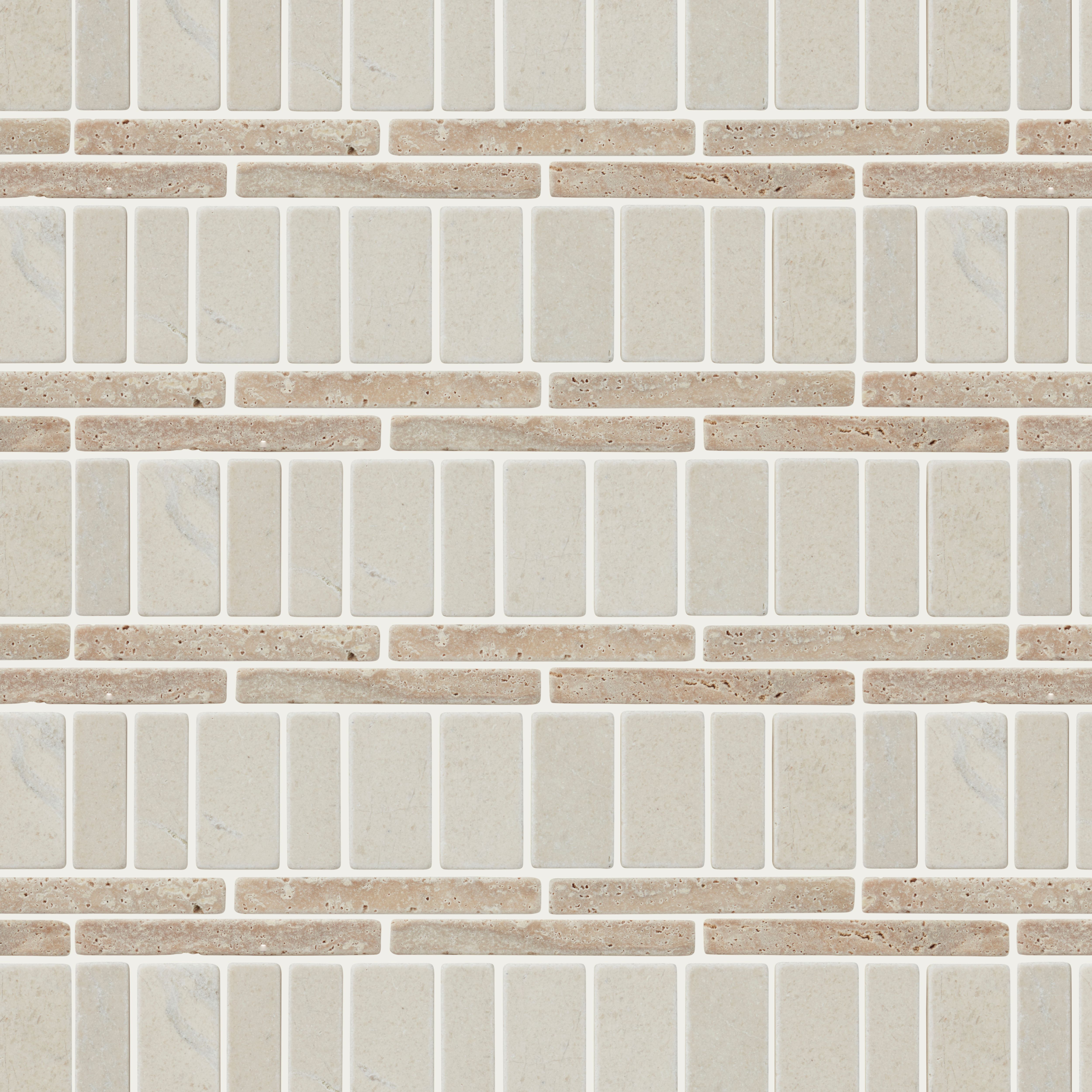Thala Beige Natural stone Border tile, (L)305mm (W)80mm