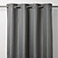 Thanja Grey Spotted Unlined Eyelet Curtain (W)140cm (L)260cm, Single