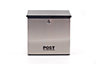 The House Nameplate Company Black Powder-coated Steel Lockable Post box, (H)260mm (W)280mm