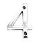 The House Nameplate Company Chrome-plated Zinc alloy House number 4, (H)100mm (W)60mm